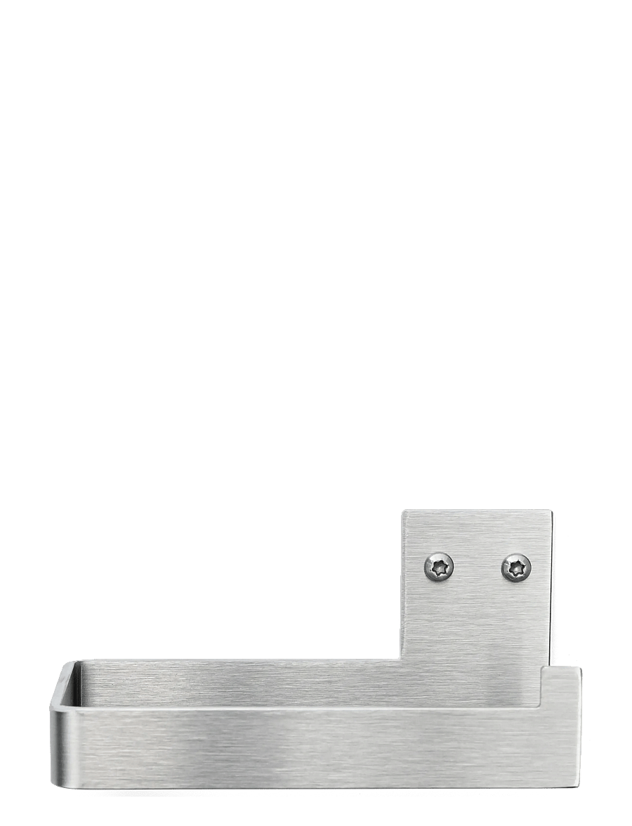 Nichba Design - Toilet Paper Holder - Brushed Stainless - haken & bügel - brushed stainless steel - 0