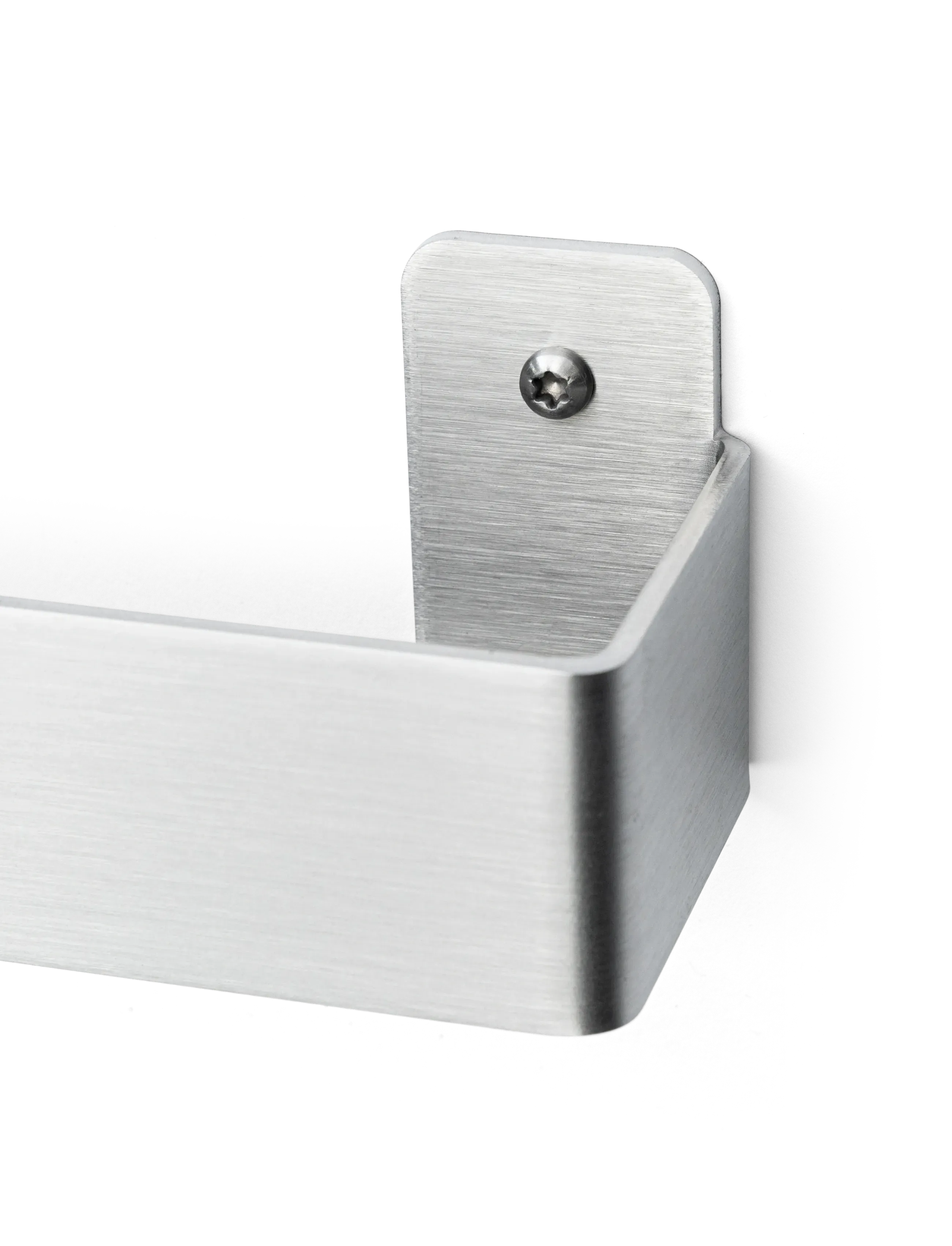 Nichba Design - Towel Hanger - Brushed Stainless - krokar & hängare - brushed stainless steel - 2
