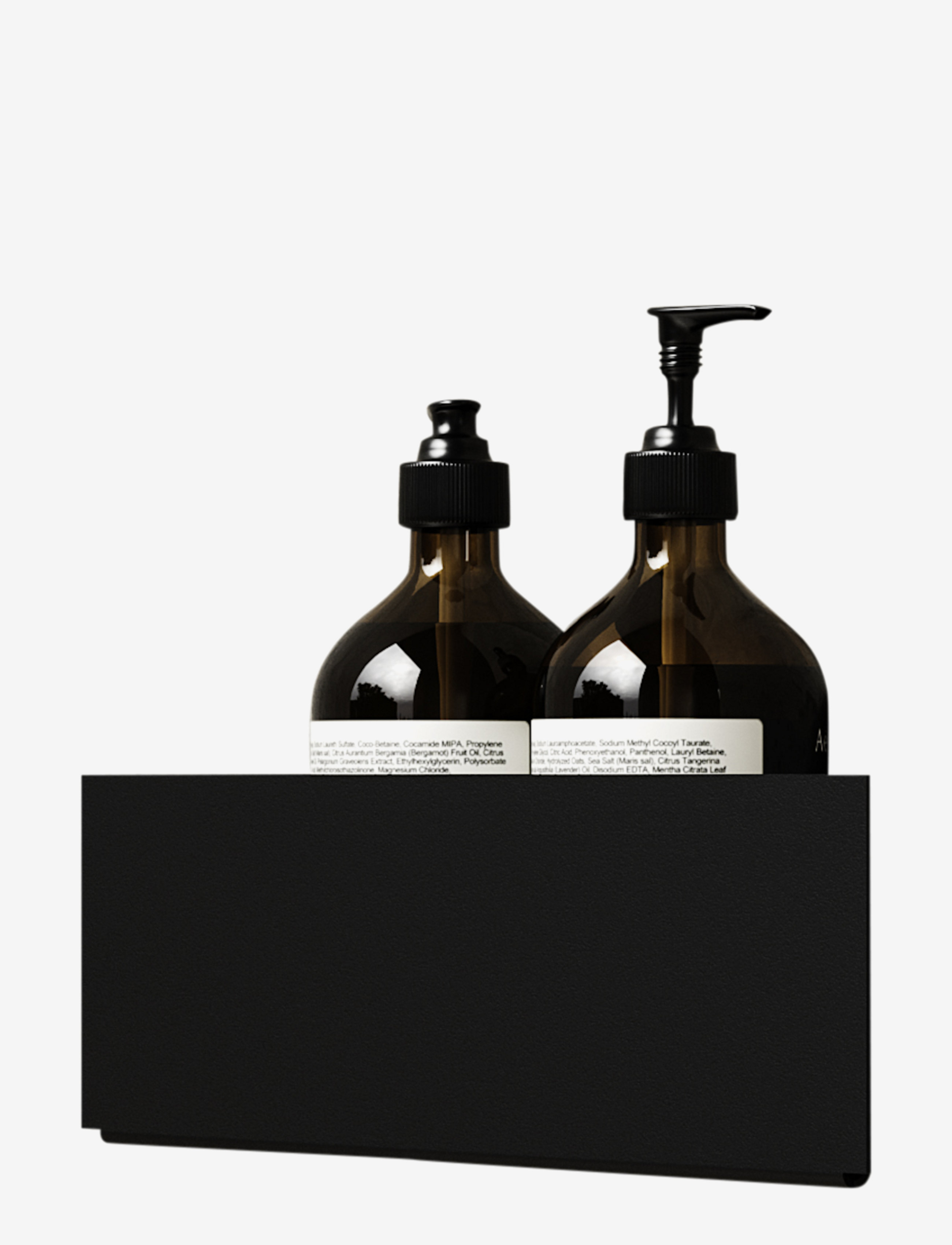 NICHBA DESIGN Bath Shelf Corner - Schwarz Schwarz - One Size - Unisex