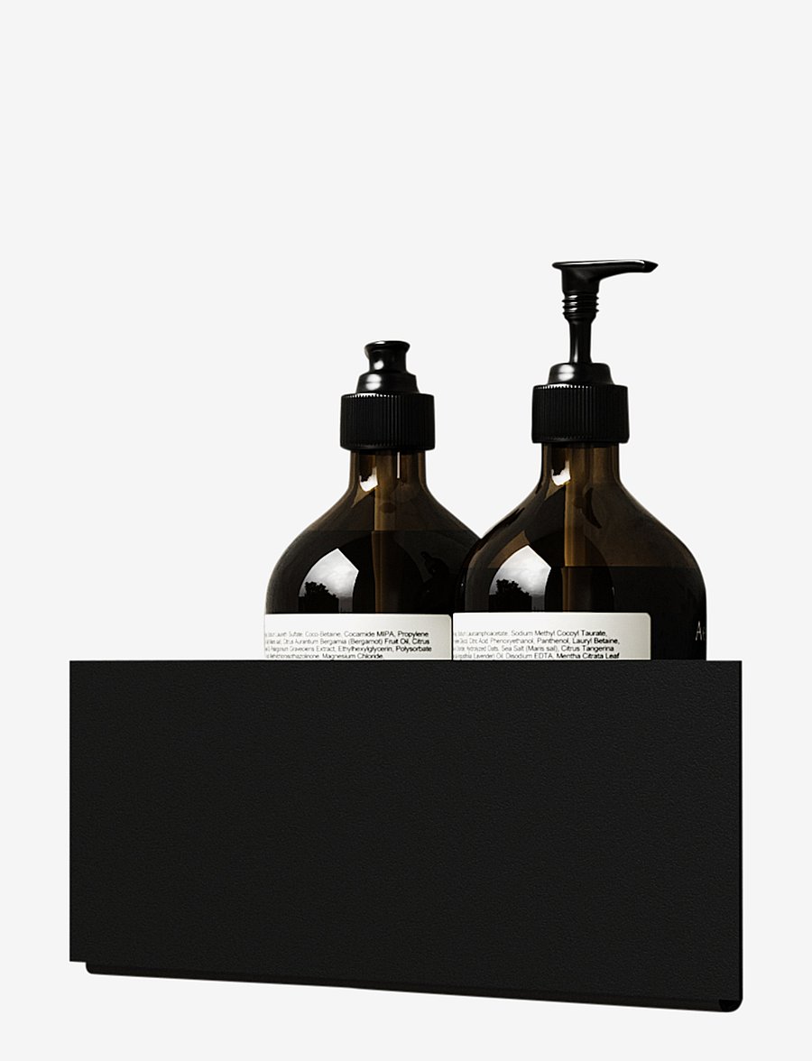 Nichba Design - Bath Shelf Corner - Black - badausstattung - black - 0