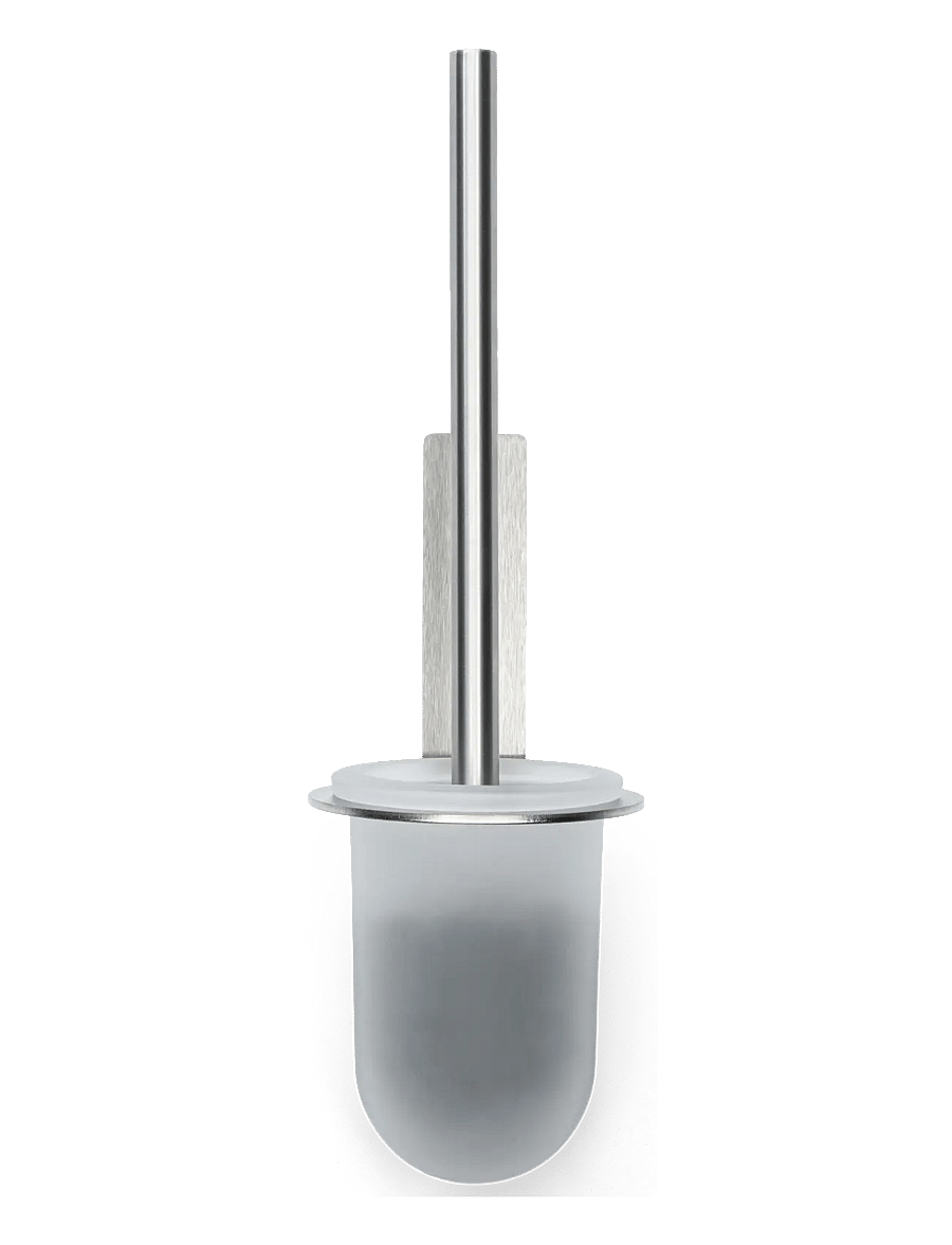 Nichba Design - Toilet Brush - Brushed Stainless - toilettenbürsten - brushed stainless steel - 0