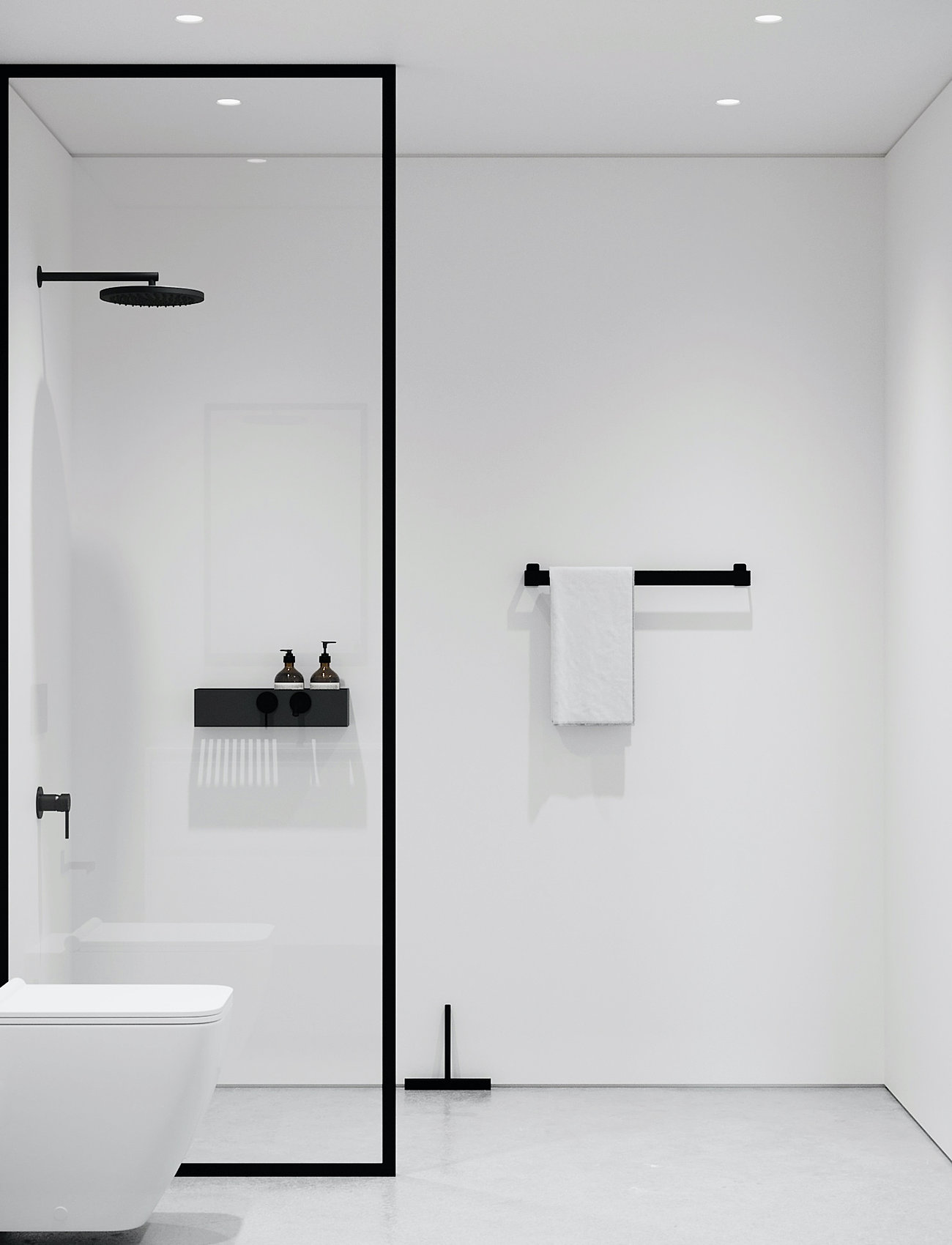 Nichba Design Toilet Paper Holder Extra Black, One Size, Bathroom Interior, Schwarz - Holders & Hocks, Homeware