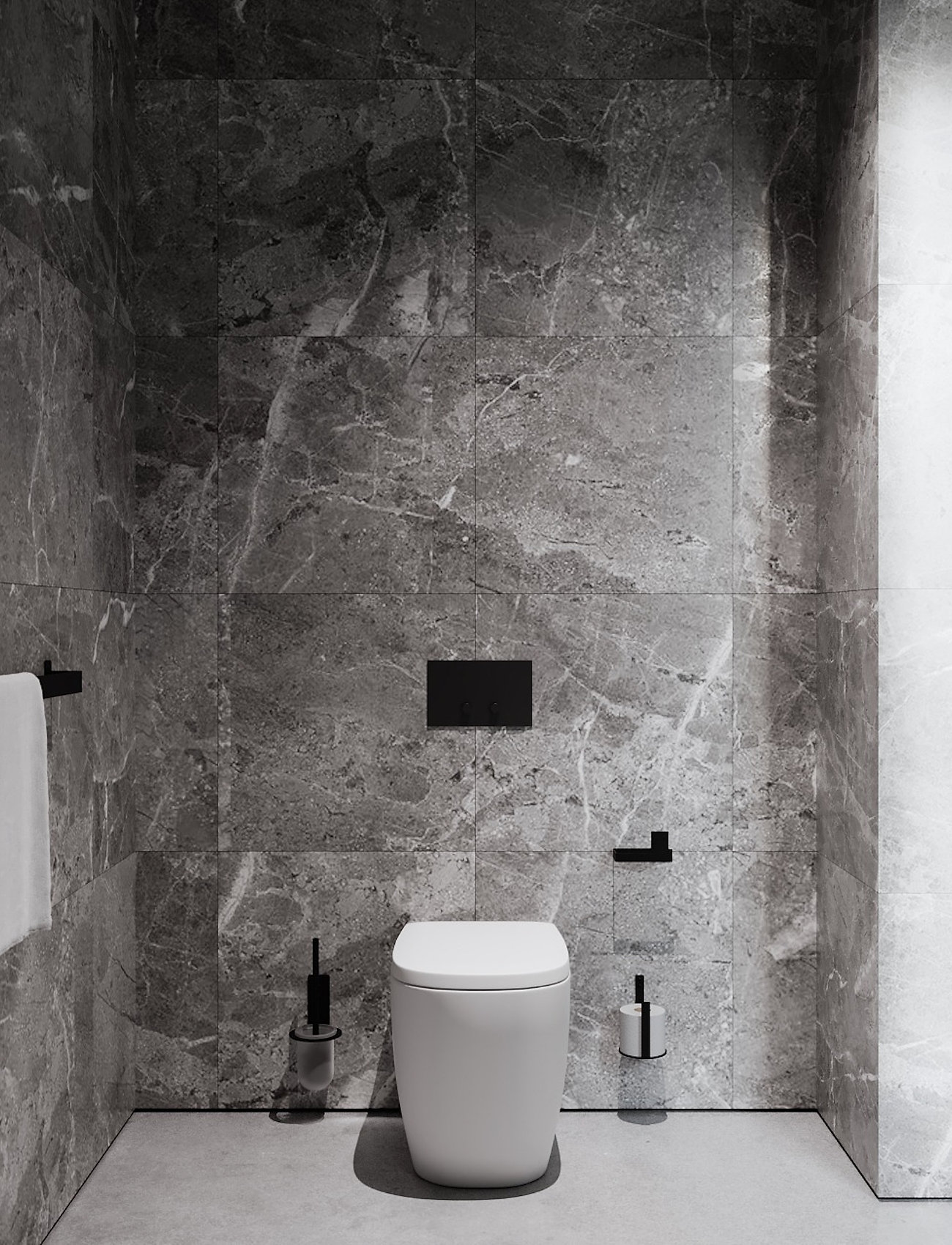 Nichba Design - Toilet Paper Holder Extra - Black - riputuskonksud ja nagid - black - 2