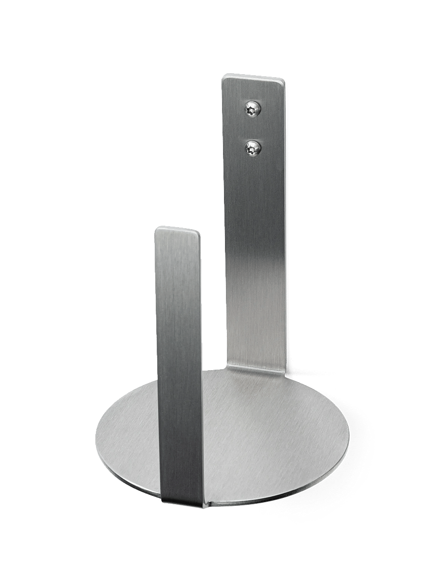 Nichba Design - Toilet Paper Holder Extra - Brushed Stainless - haken & bügel - brushed stainless steel - 0