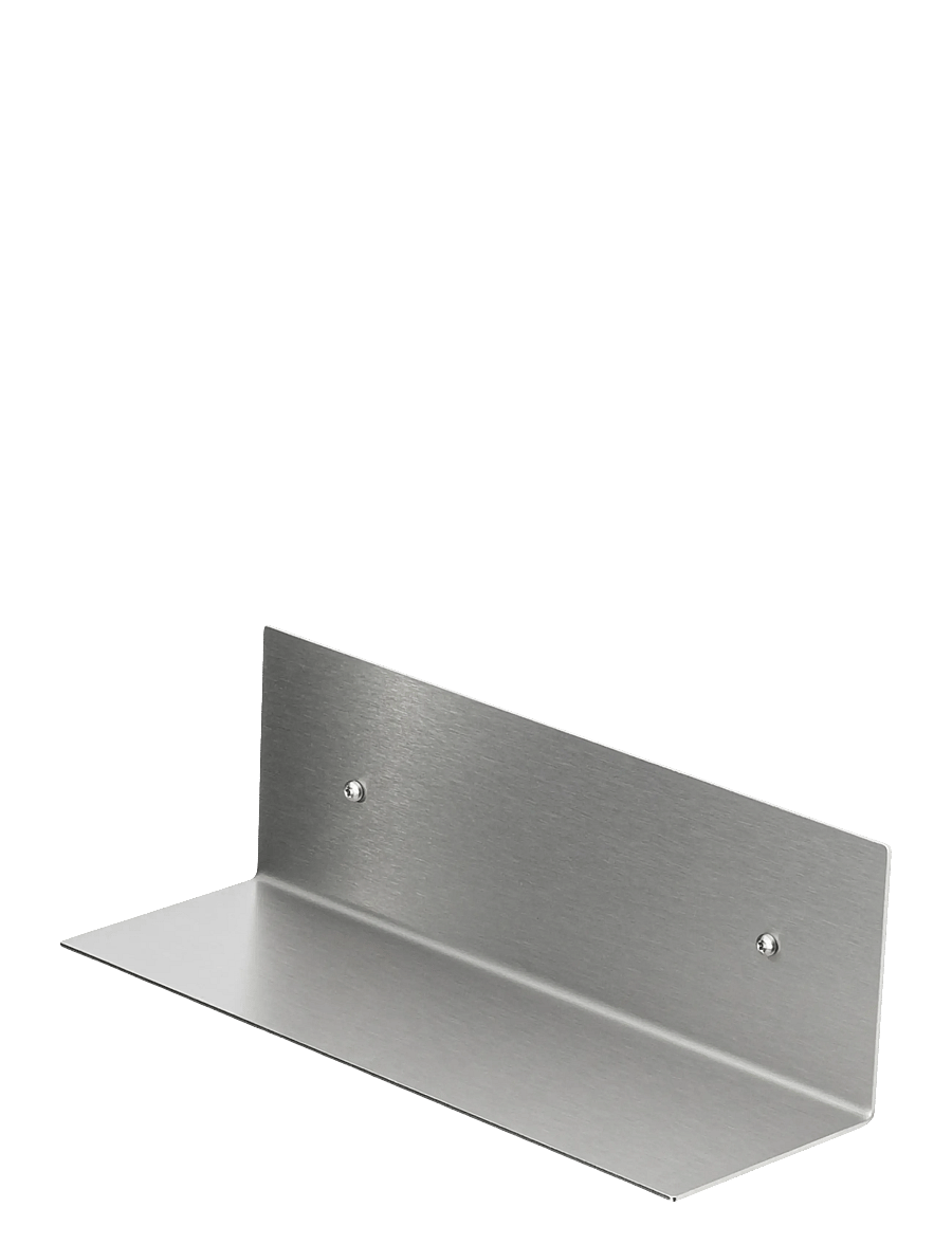Nichba Design - Shelf 30cm - Brushed Stainless - badezimmerverwahrung - brushed stainless steel - 1
