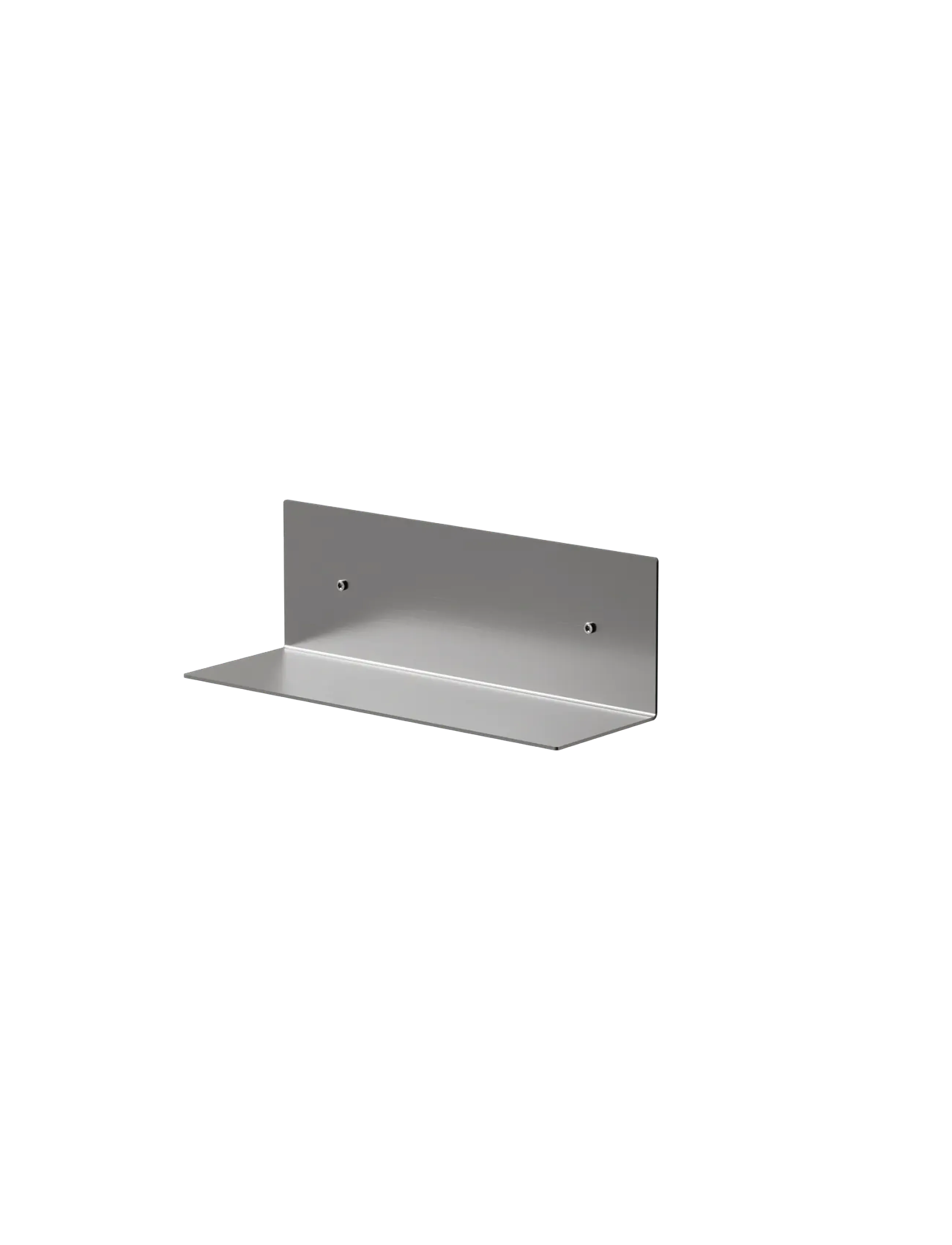 Nichba Design - Shelf 30cm - Brushed Stainless - badezimmerverwahrung - brushed stainless steel - 2