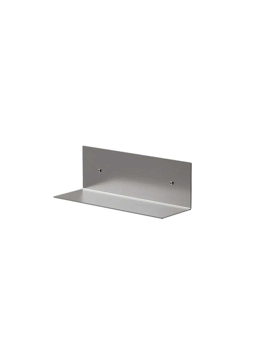 Nichba Design - Shelf 30cm - Brushed Stainless - badezimmerverwahrung - brushed stainless steel - 2