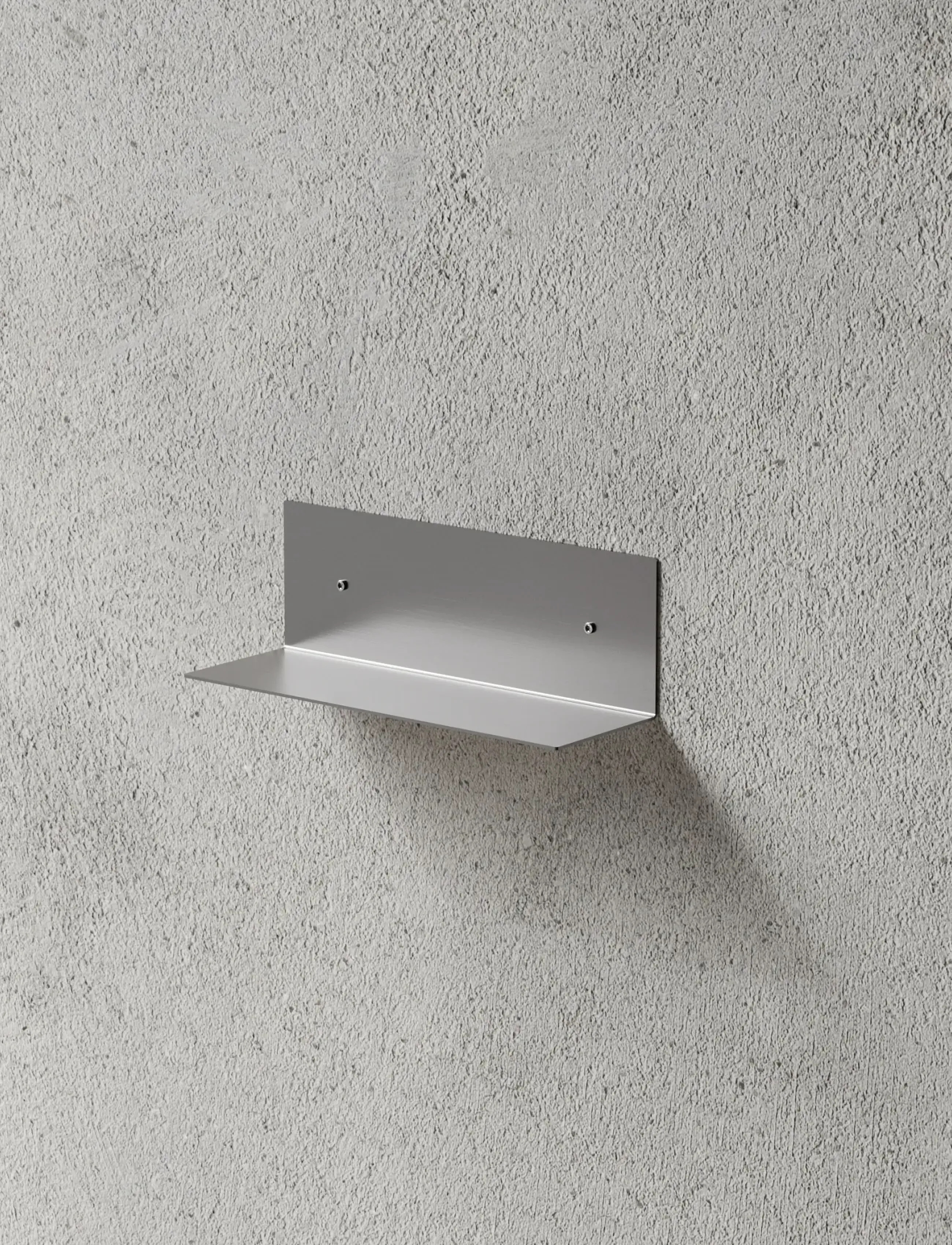 Nichba Design - Shelf 30cm - Brushed Stainless - badezimmerverwahrung - brushed stainless steel - 3