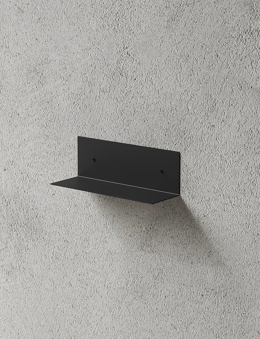 Nichba Design - Shelf 30cm - Black - riiulid - black - 0