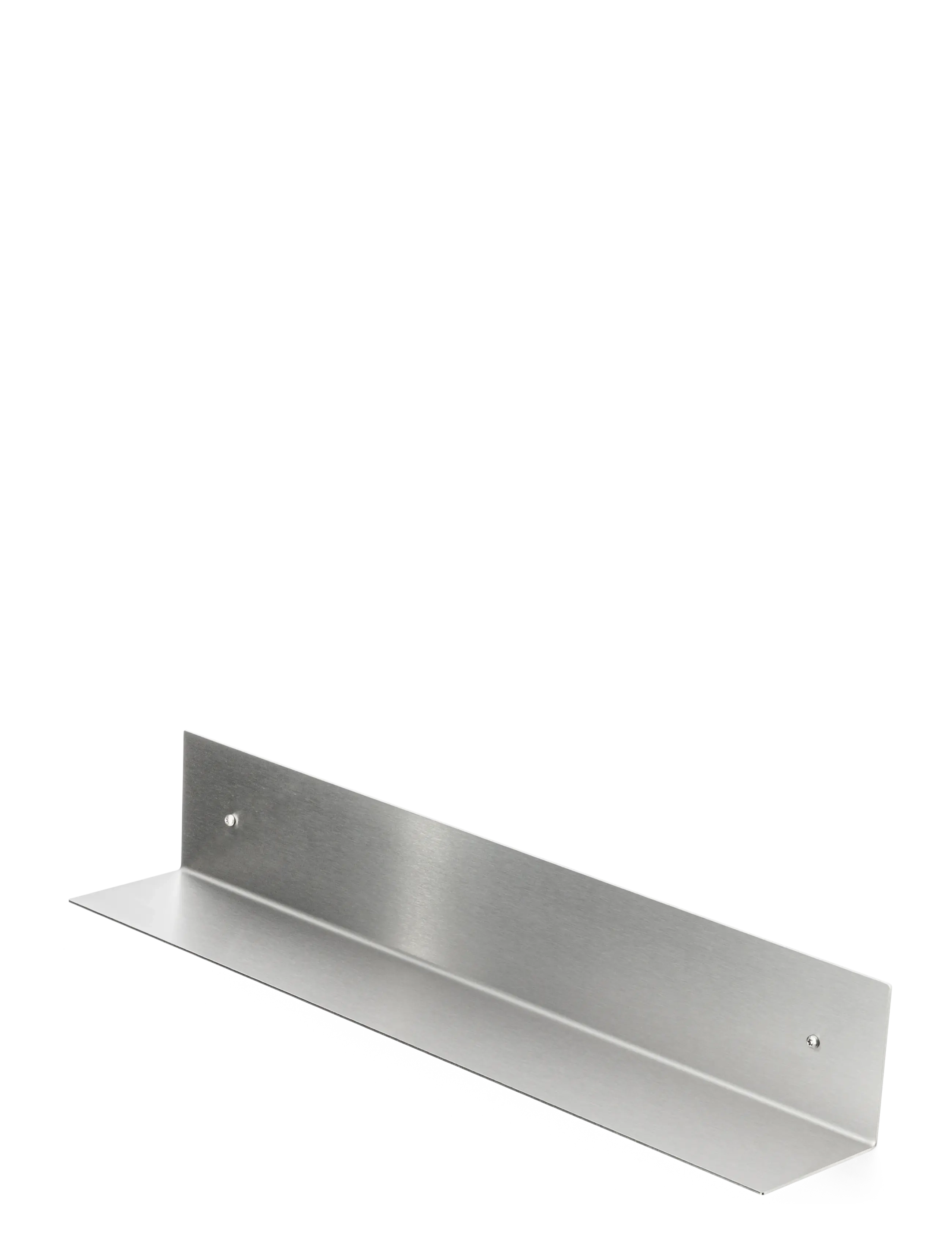 Nichba Design Shelf 60Cm Brushed Stainless, Bathroom Hylde, Sølv, Str: ONE SIZE