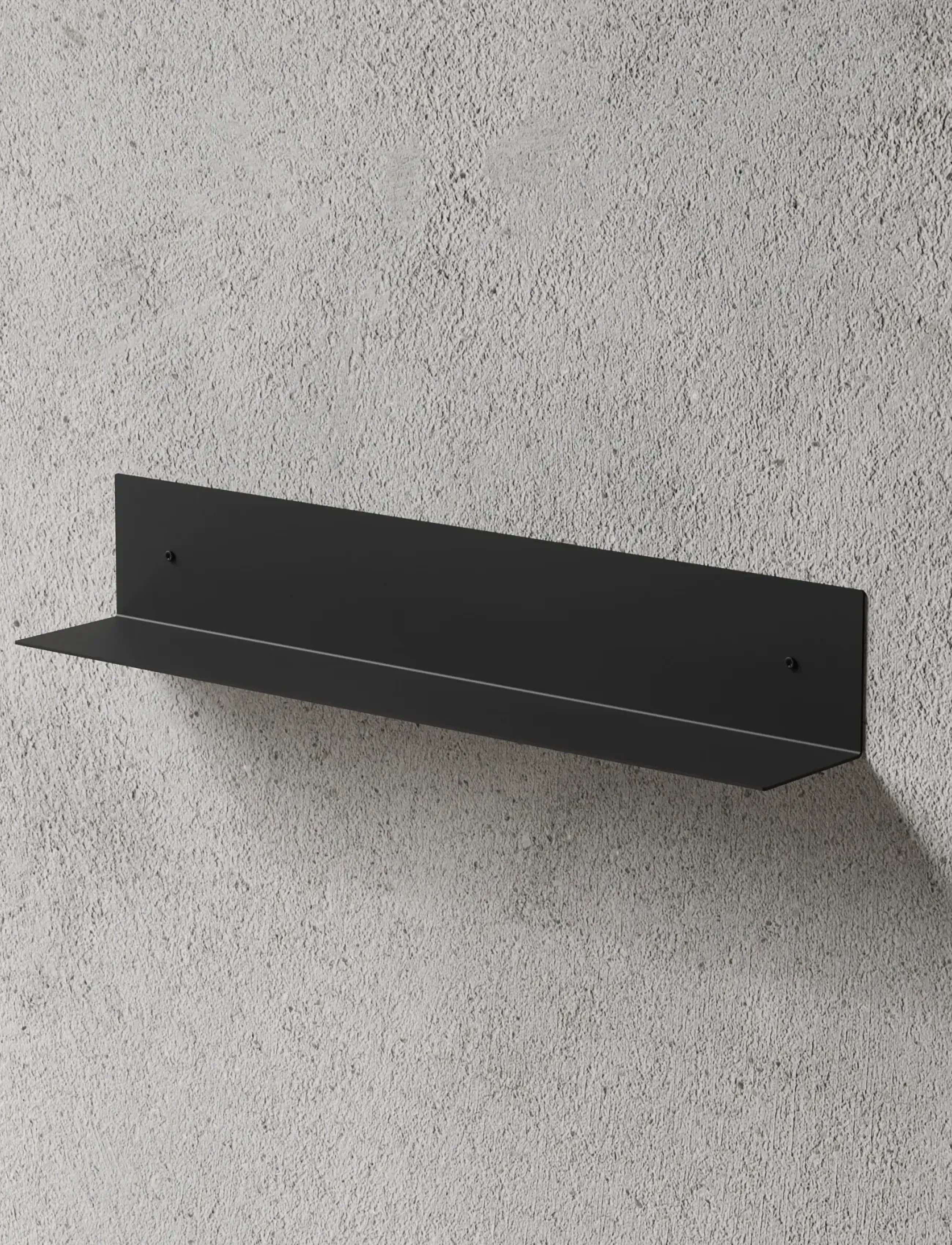 Nichba Design Shelf 60Cm Black, One Size, Bathroom Interior, Schwarz - Shelves, Homeware