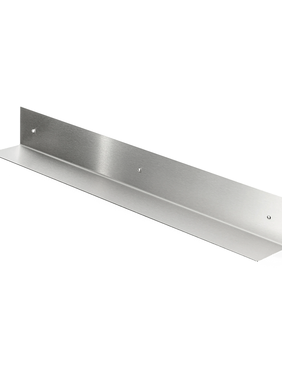 Nichba Design - Shelf 80cm - Brushed Stainless - badezimmerverwahrung - brushed stainless steel - 0