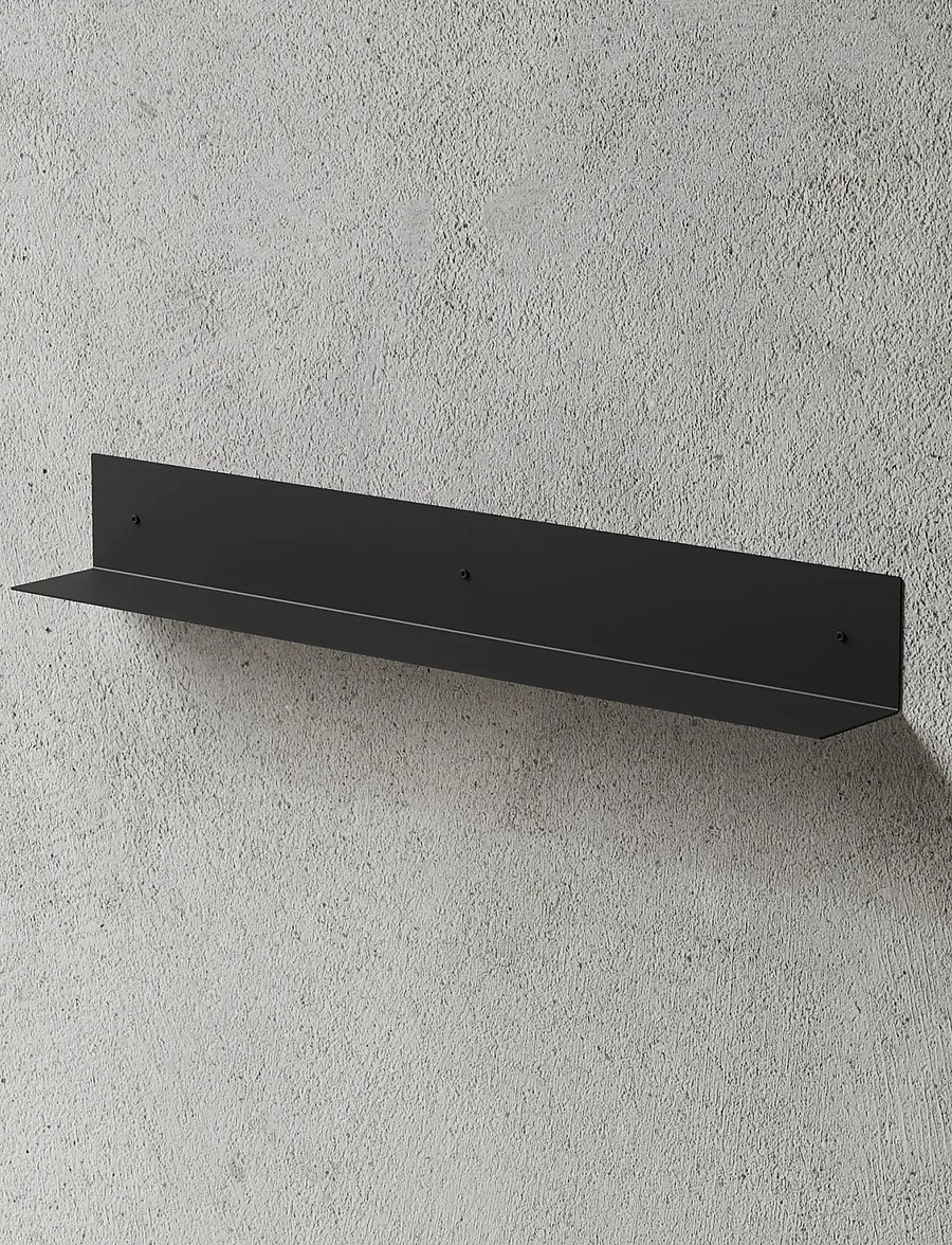 Nichba Design - Shelf 80cm - Black - riiulid - black - 0