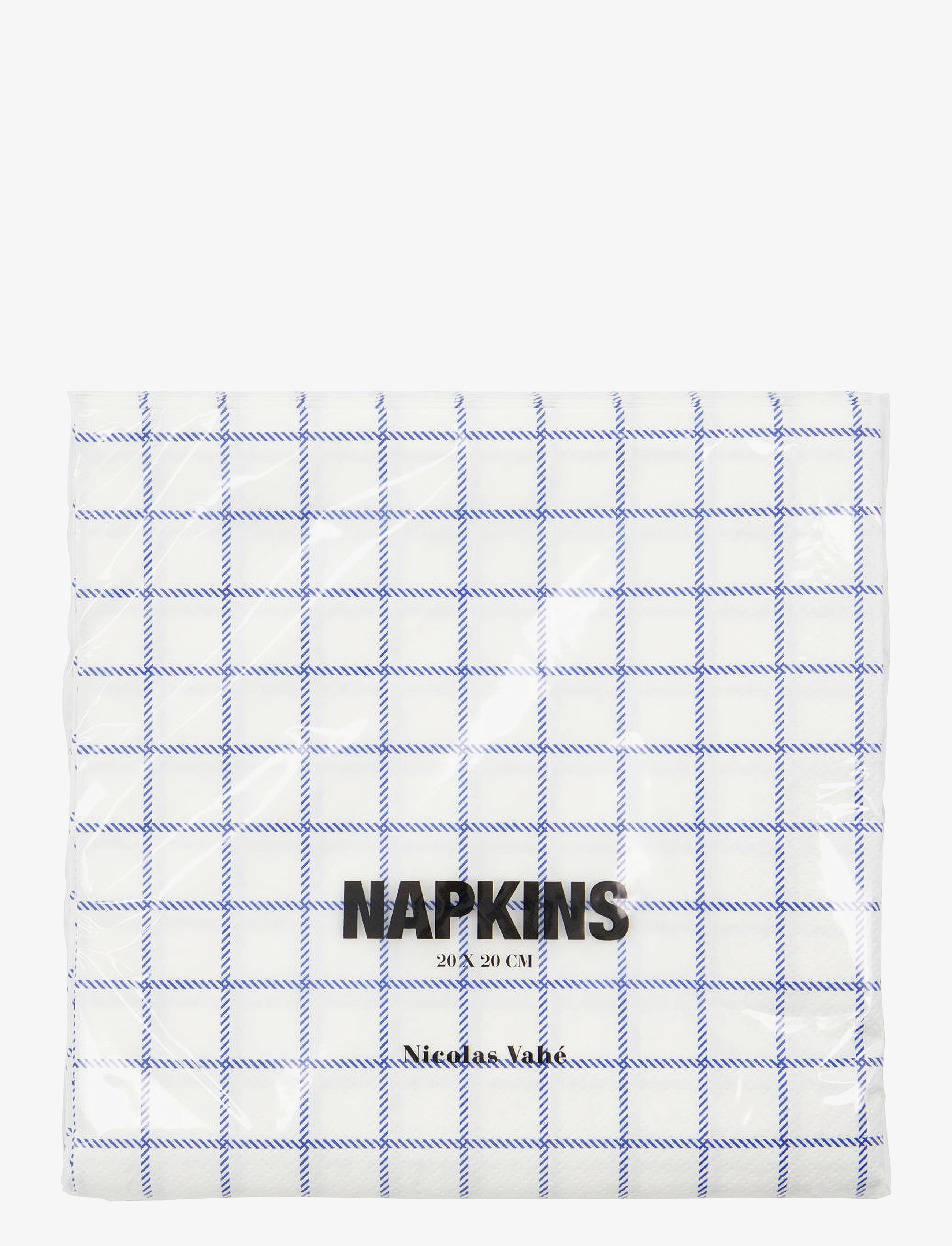 Nicolas Vahé - Napkins, NVCheck, Blue - blue - 3
