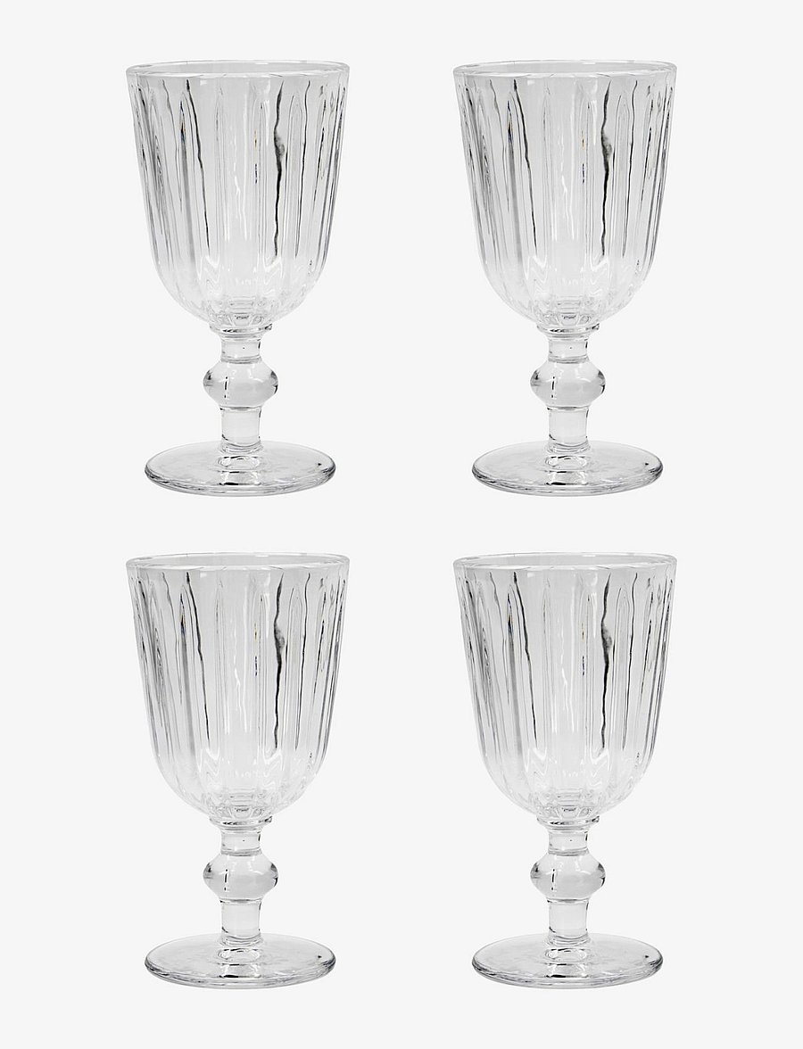 Nicolas Vahé - Wine glass, Groove, Clear - clear - 0