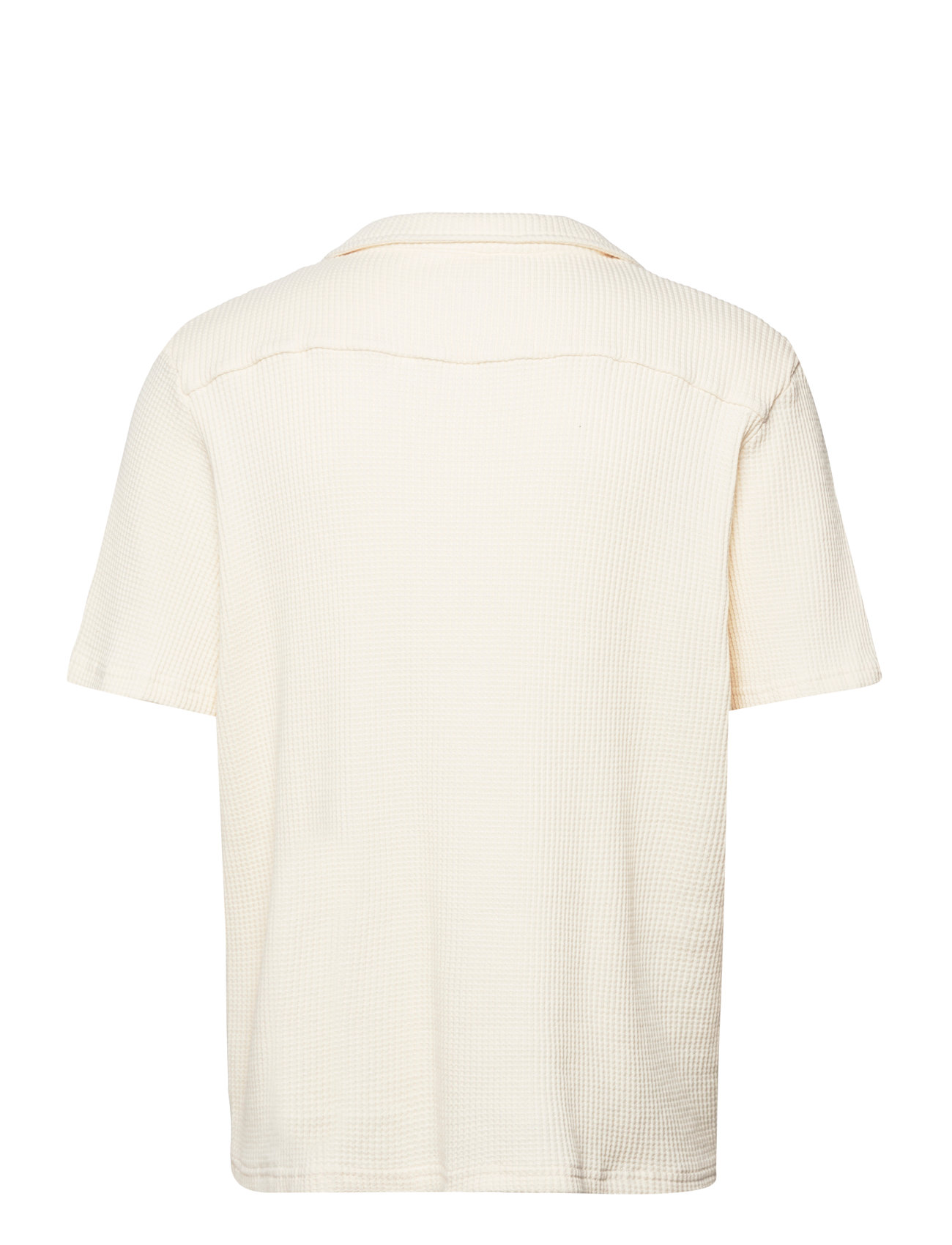 Nikben - WAFFLE VANILLA SHIRT - kortärmade skjortor - vanilla - 1