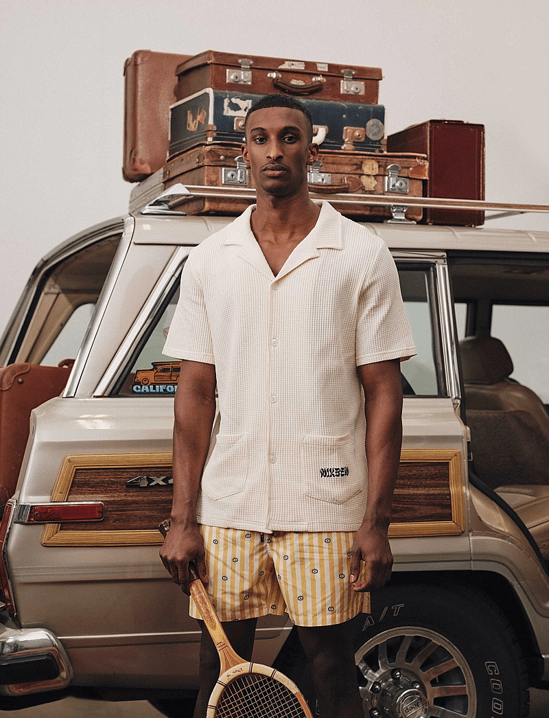 Nikben - NB WAFFLE HAVANA SHIRT VANILLA - kortärmade skjortor - vanilla - 2