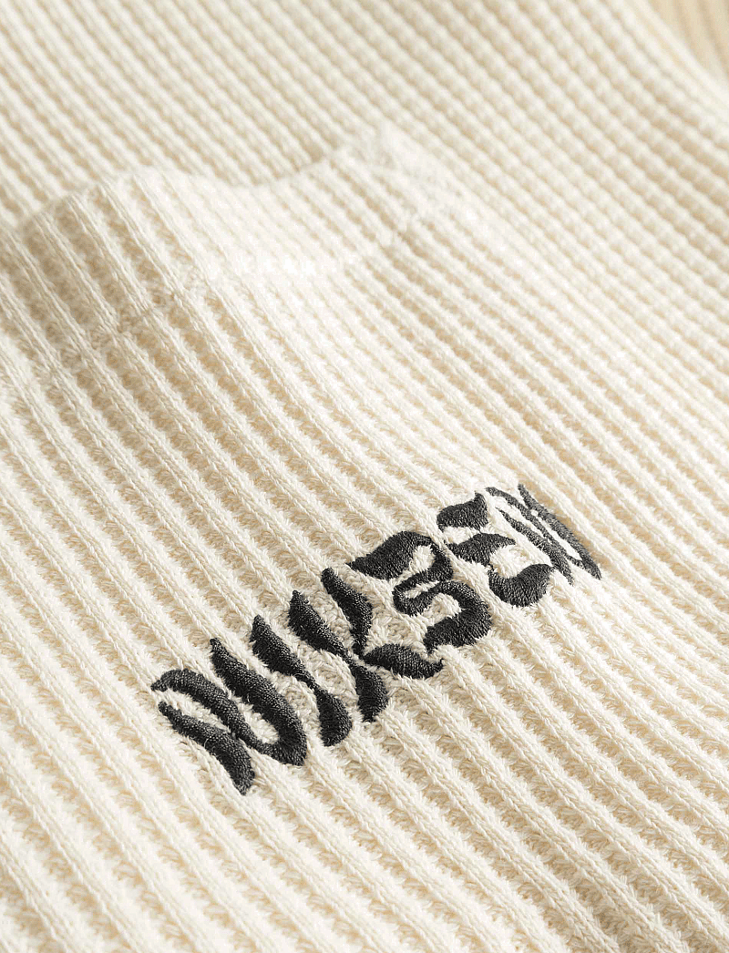 Nikben - NB WAFFLE HAVANA SHIRT VANILLA - kortärmade skjortor - vanilla - 4