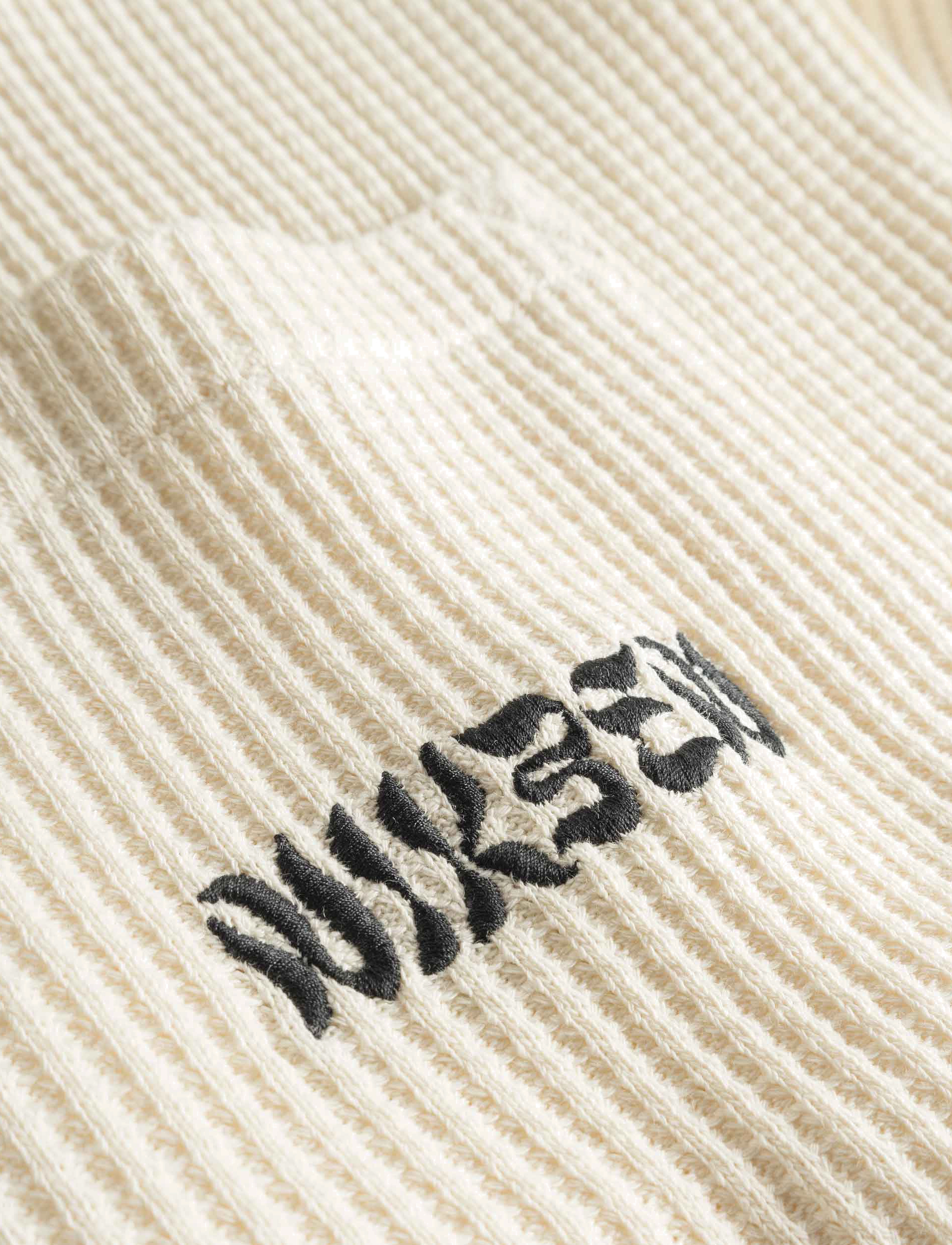 Nikben - WAFFLE VANILLA SHIRT - short-sleeved shirts - vanilla - 4