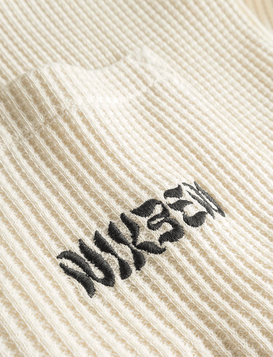 Nikben - WAFFLE VANILLA SHIRT - kurzarmhemden - vanilla - 4