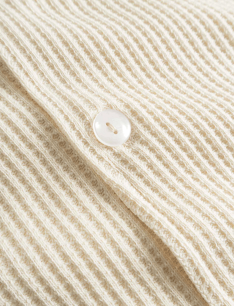 Nikben - NB WAFFLE HAVANA SHIRT VANILLA - kortärmade skjortor - vanilla - 5