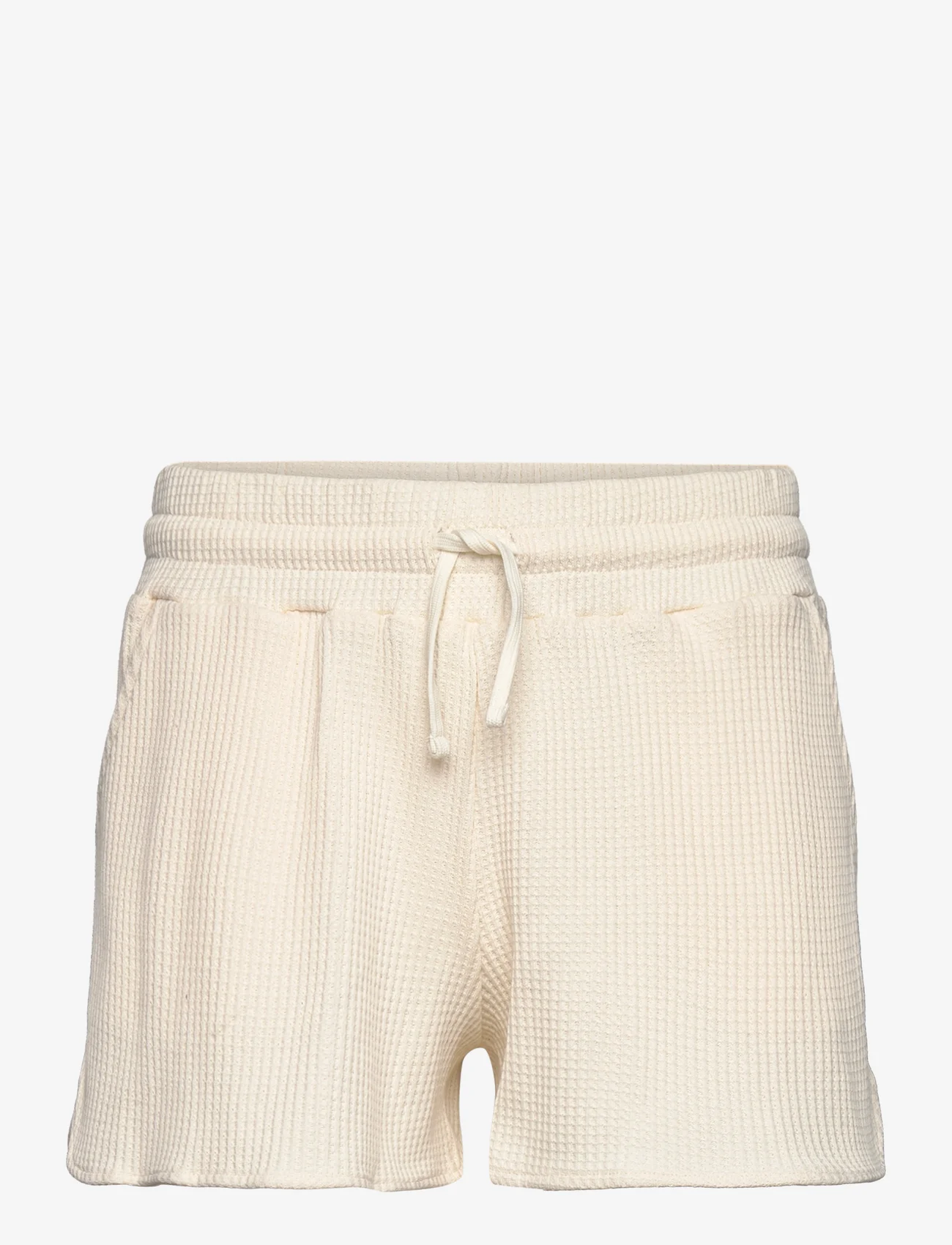 Nikben - NB WAFFLE LOW SHORTS WHITE - casual shorts - white - 1
