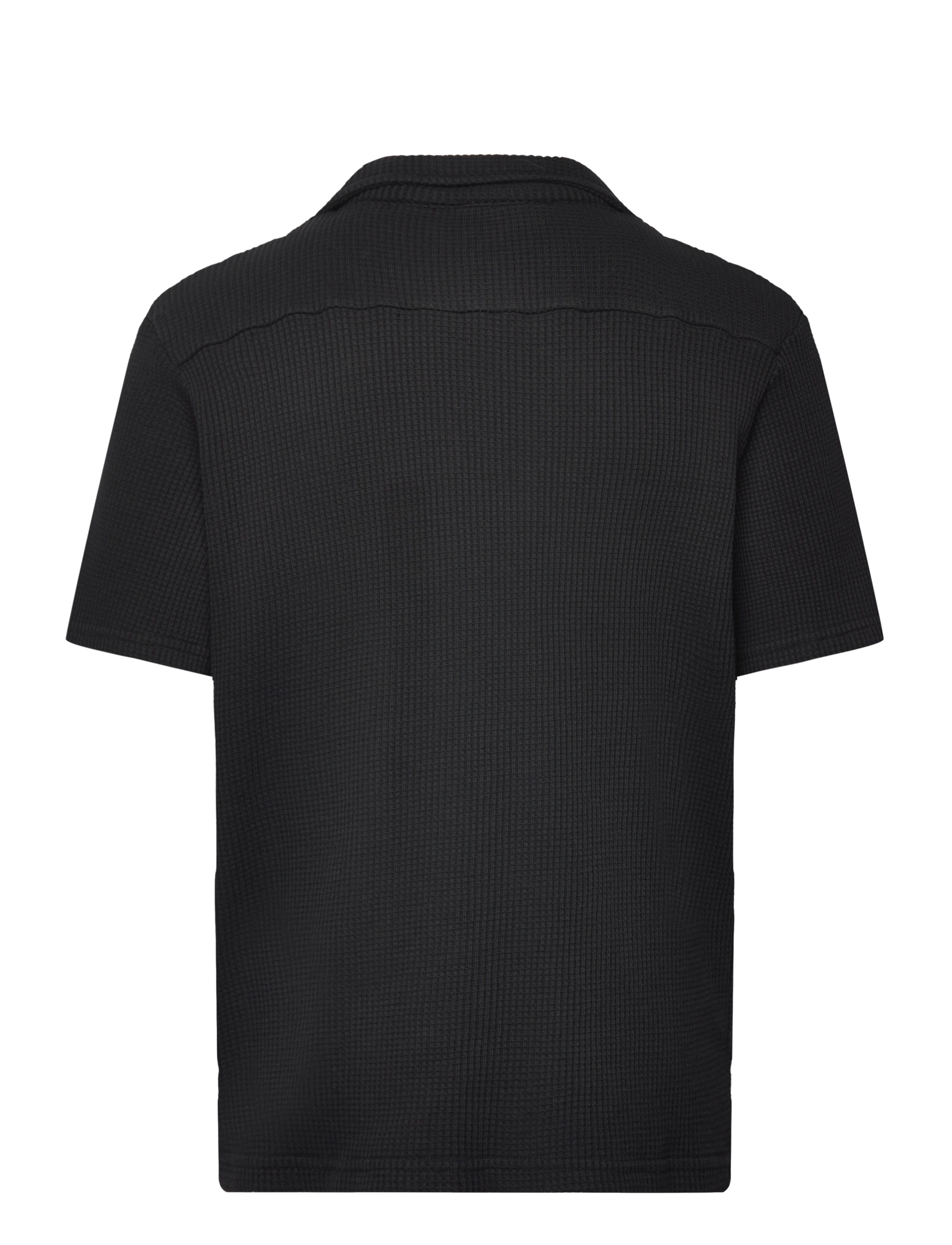 Nikben - WAFFLE NERO SHIRT - kurzarmhemden - black - 1