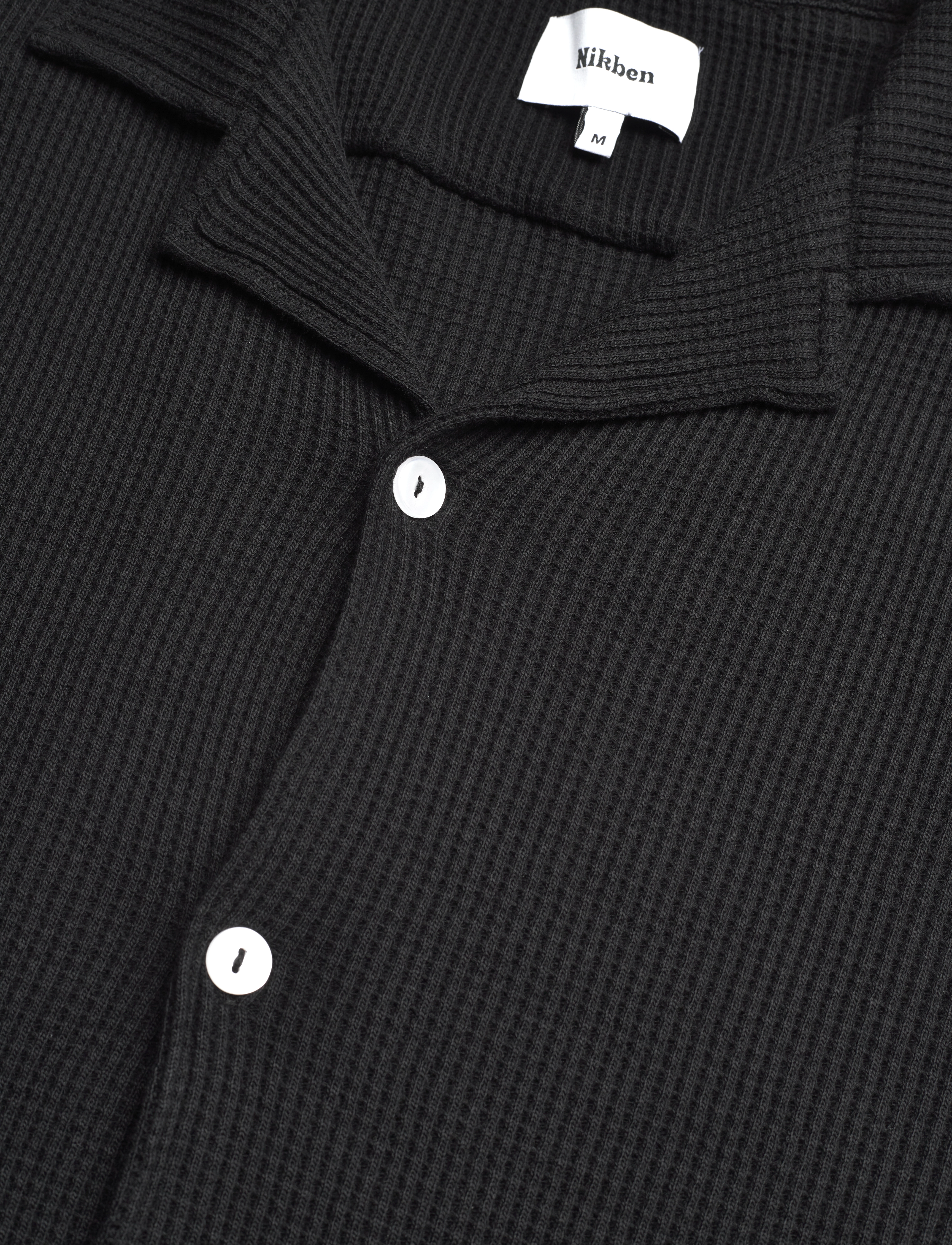 Nikben - WAFFLE NERO SHIRT - kurzarmhemden - black - 2