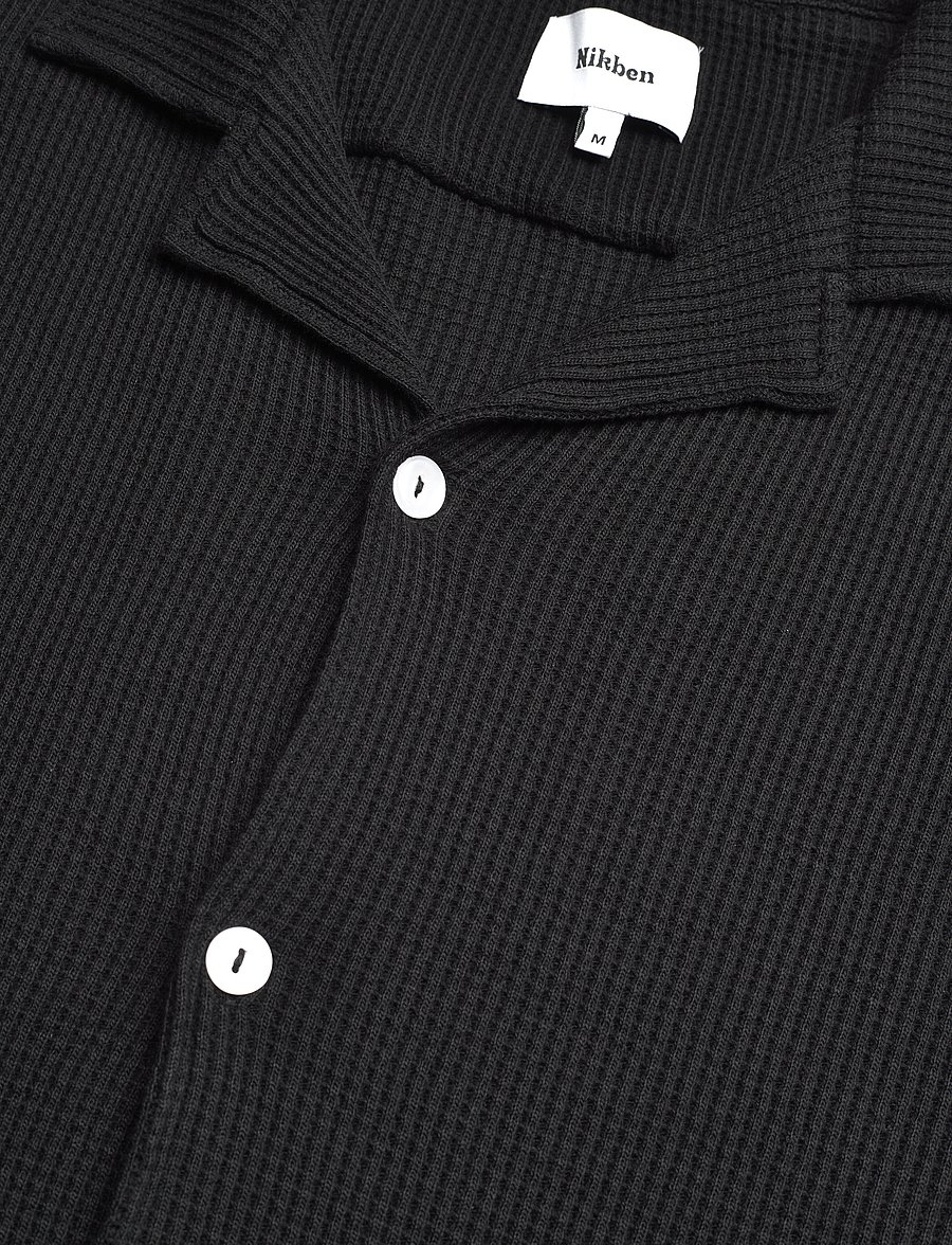 Nikben - WAFFLE NERO SHIRT - kurzarmhemden - black - 2