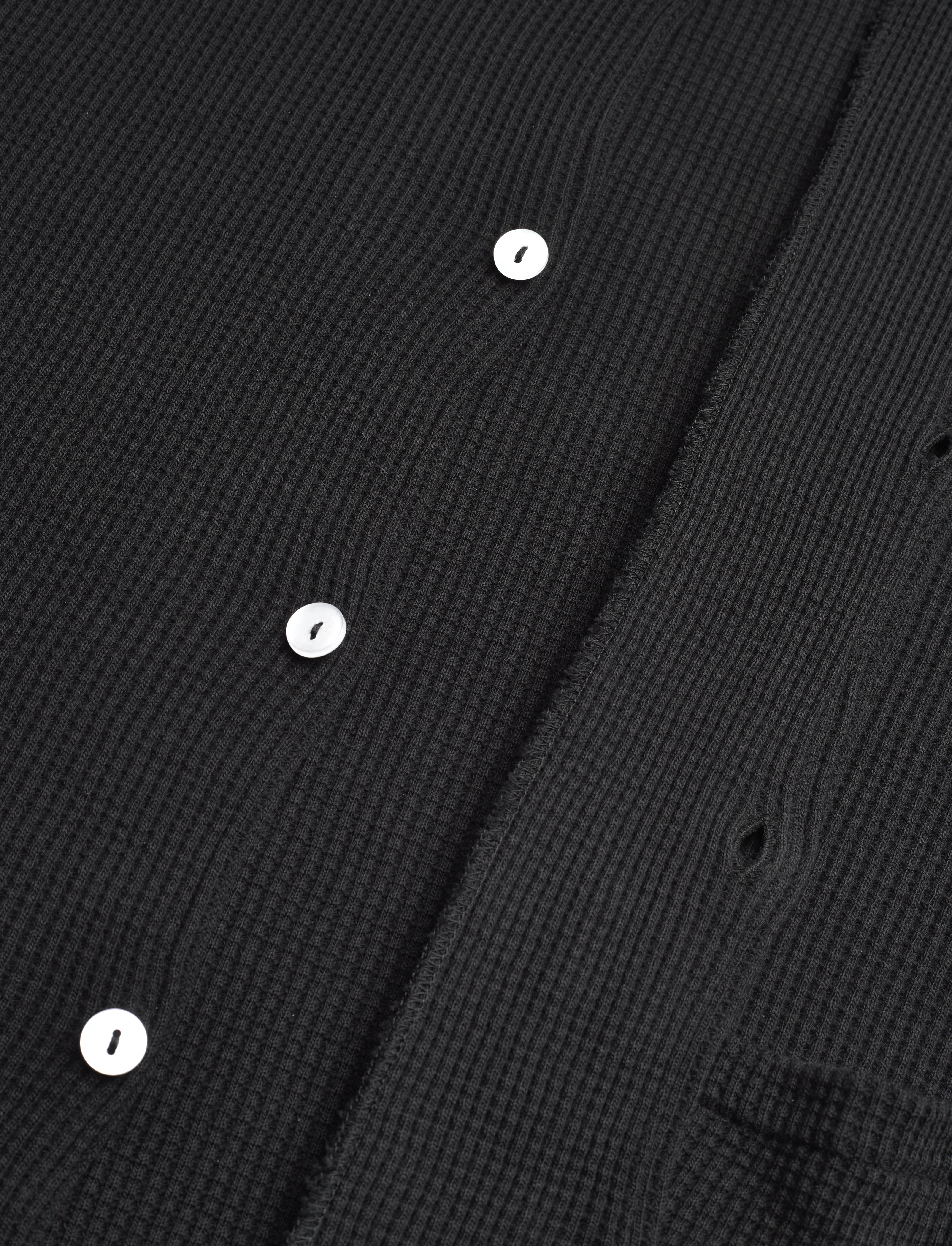 Nikben - WAFFLE NERO SHIRT - kurzarmhemden - black - 3