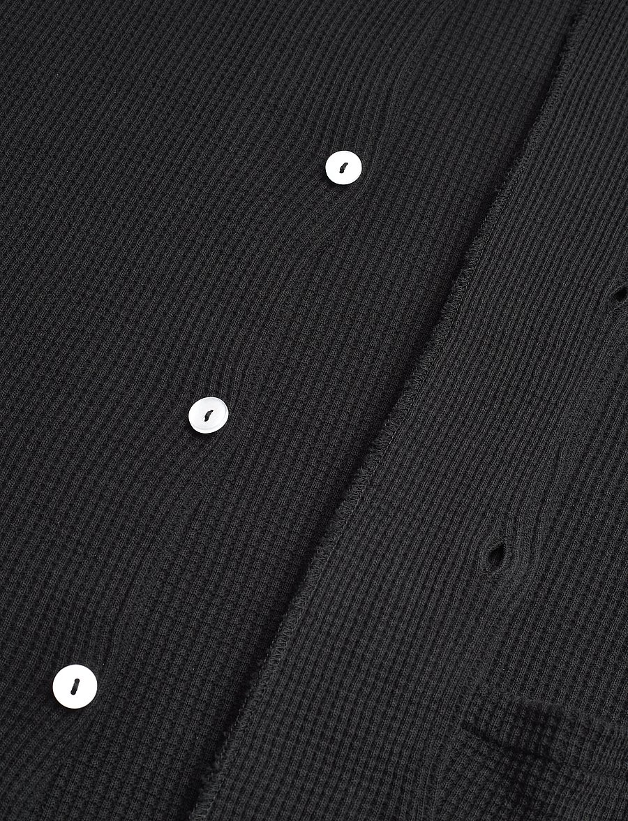 Nikben - WAFFLE NERO SHIRT - kurzarmhemden - black - 3