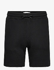 Nikben - NB WAFFLE SHORTS BLACK - casual shorts - black - 0