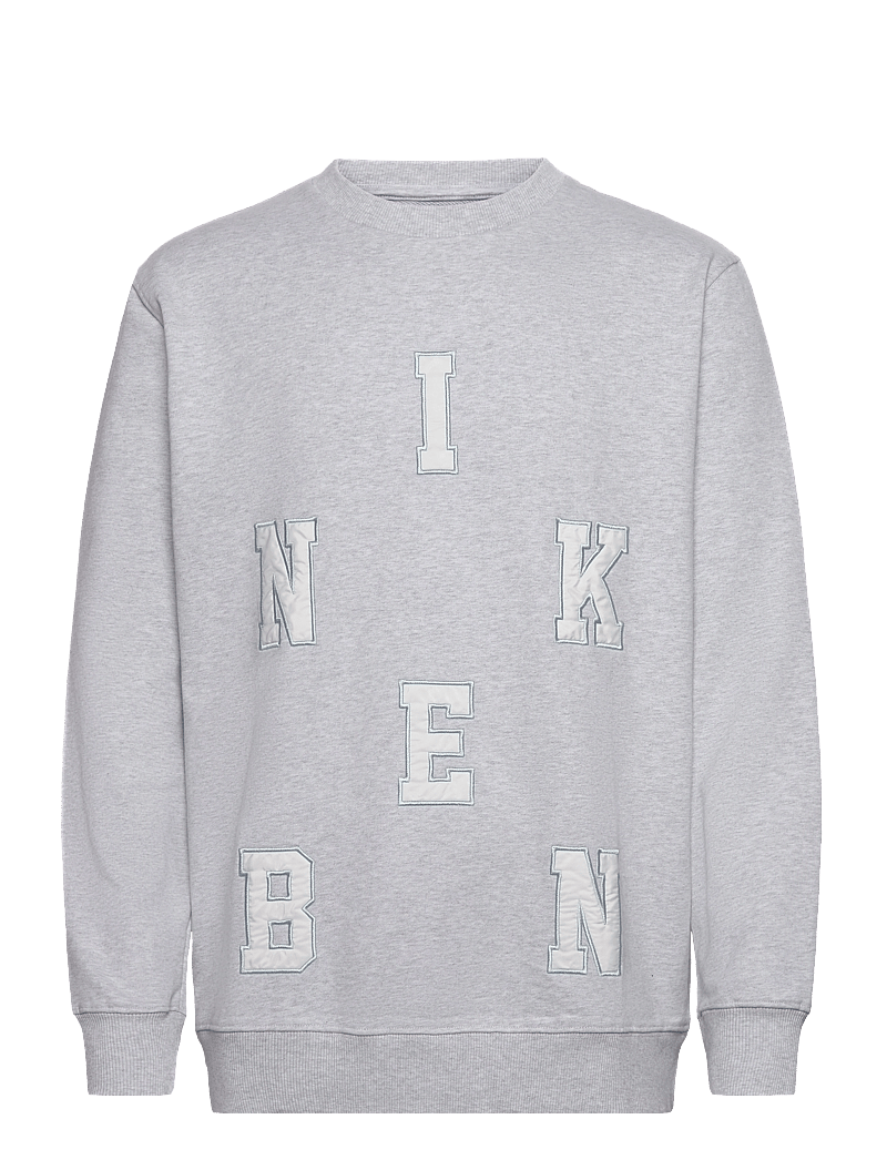 Nikben - NB ABC CREW GREY MELANGE - sweatshirts - grey melange - 0