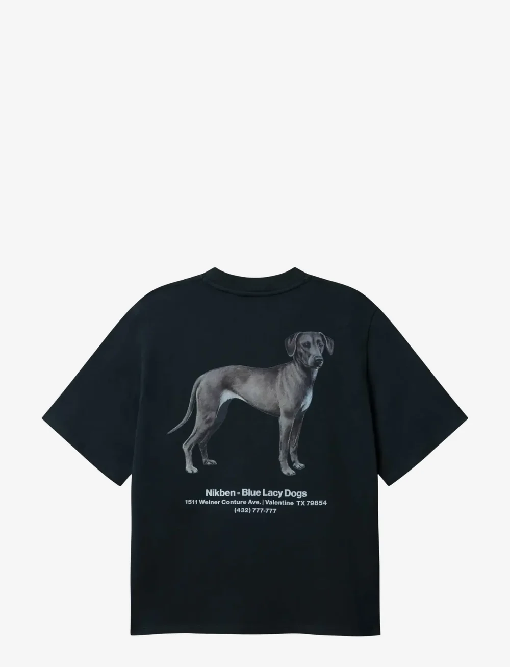 Nikben - BLUE LACY TEE - short-sleeved t-shirts - vintage black - 1