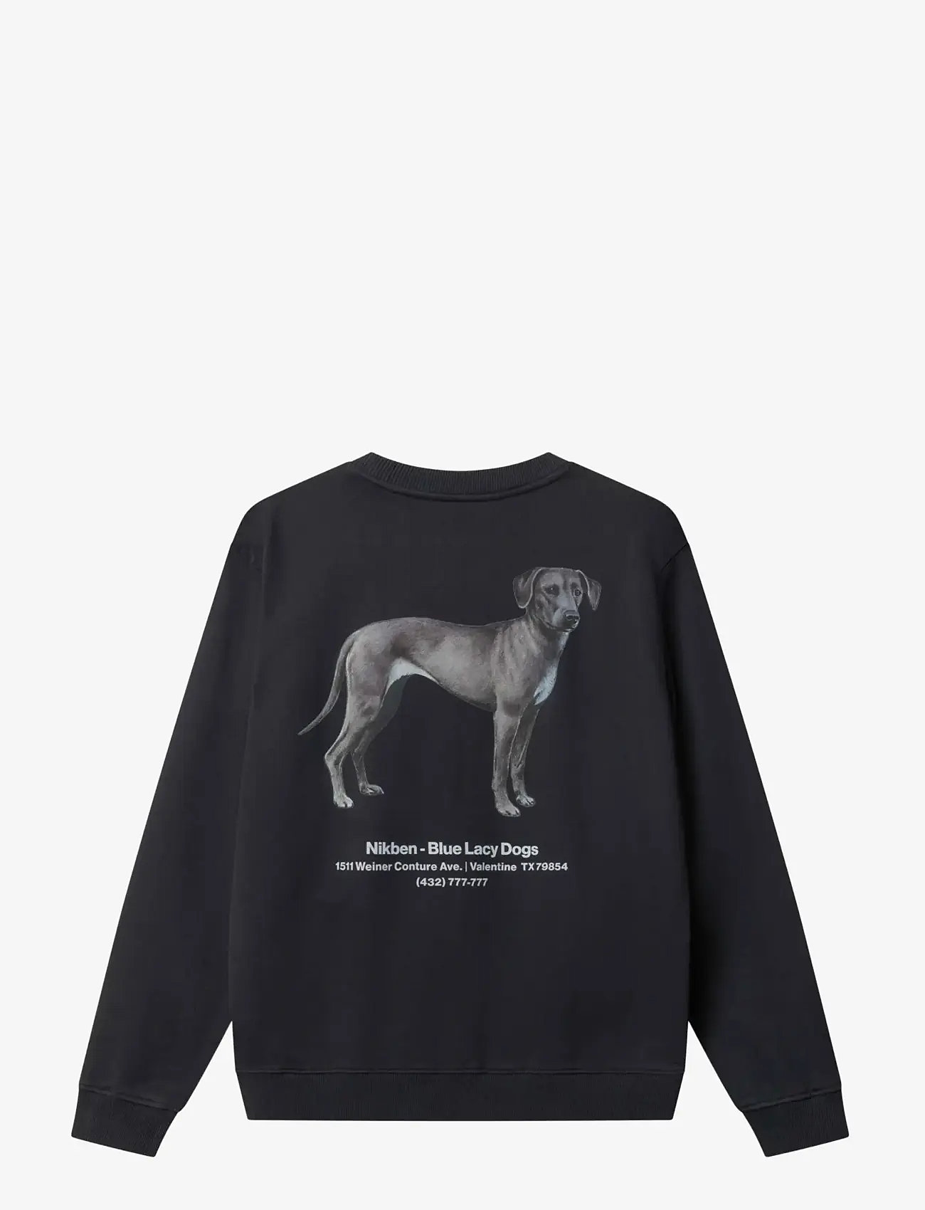 Nikben - BLUE LACY CREW - dressipluusid - vintage black - 1