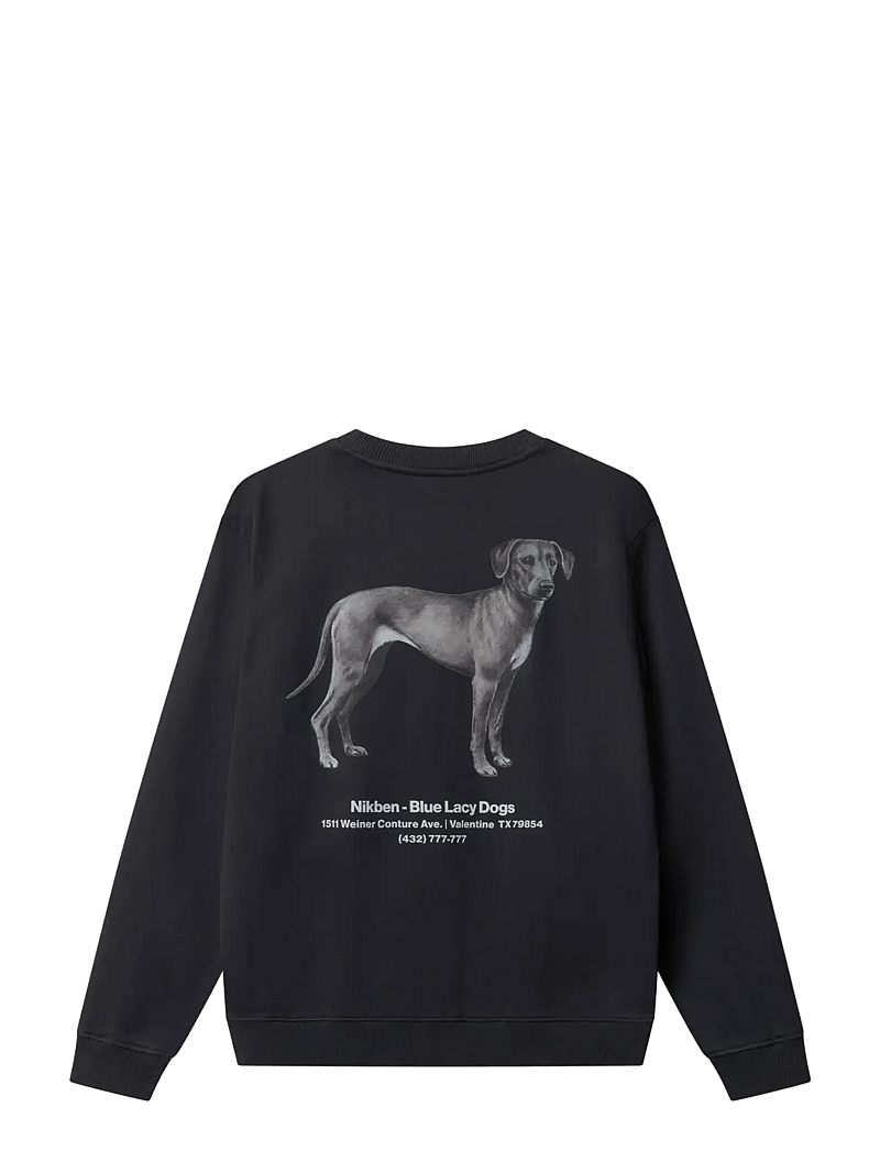 Nikben - BLUE LACY CREW - dressipluusid - vintage black - 1