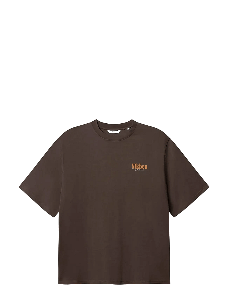 Nikben - HERMANO TEE - kortärmade t-shirts - vintage brown - 0