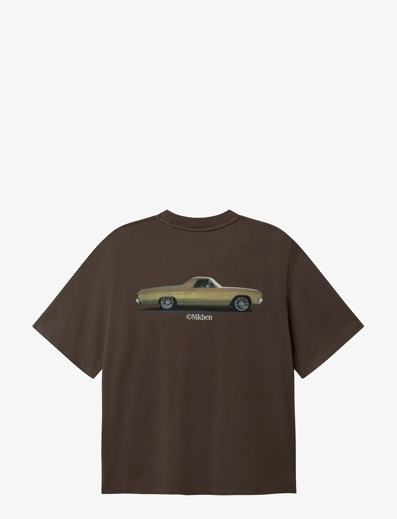 Nikben - HERMANO TEE - kortärmade t-shirts - vintage brown - 1