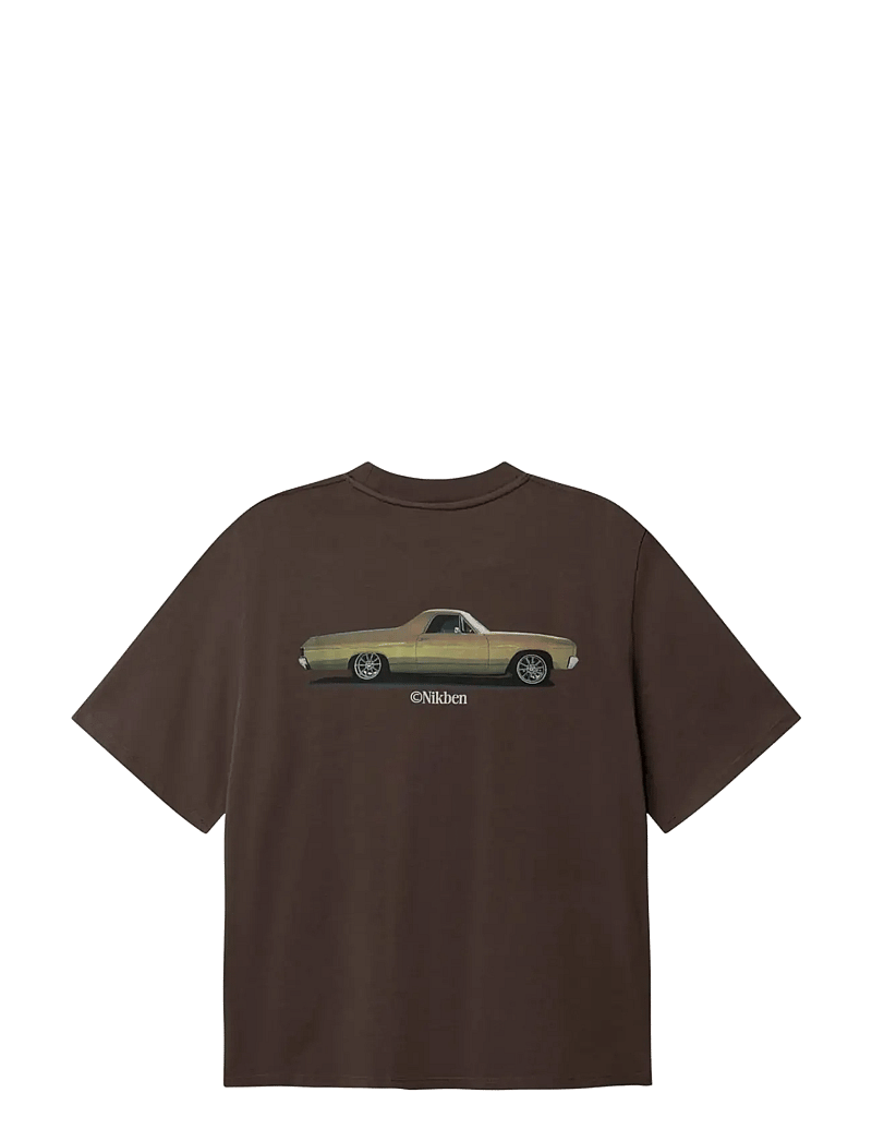 Nikben - HERMANO TEE - kortärmade t-shirts - vintage brown - 1