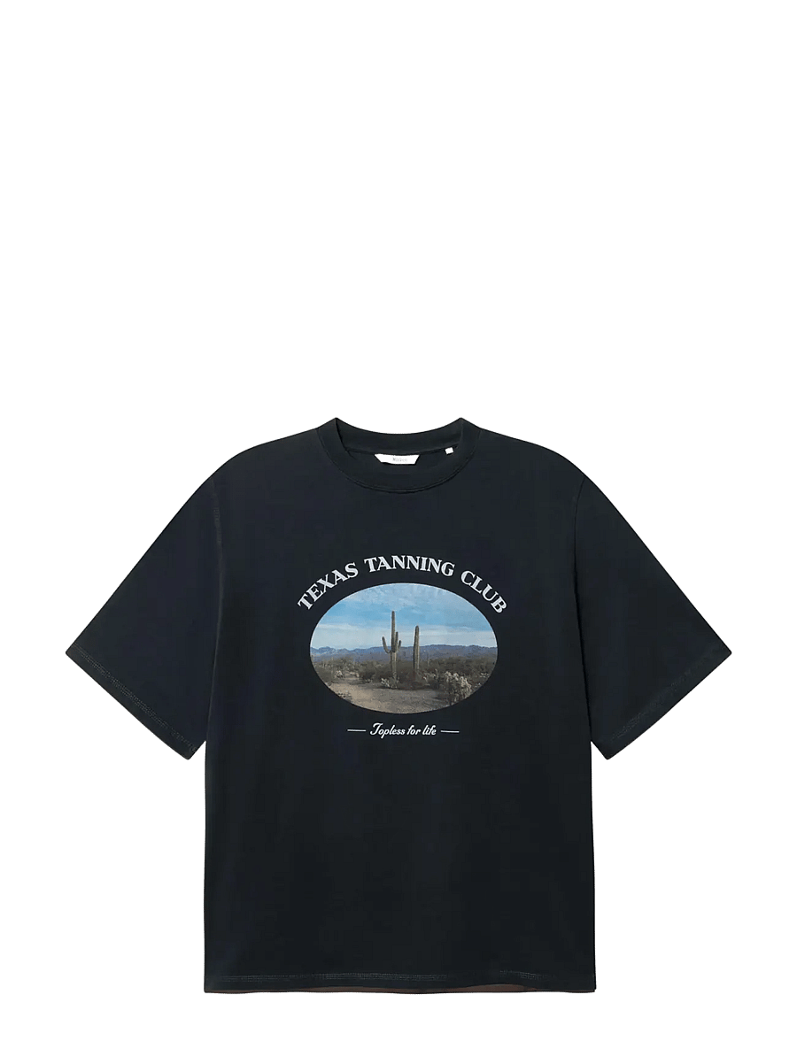 Nikben - TEXAS CLUB TEE - kurzärmelig - vintage black - 0