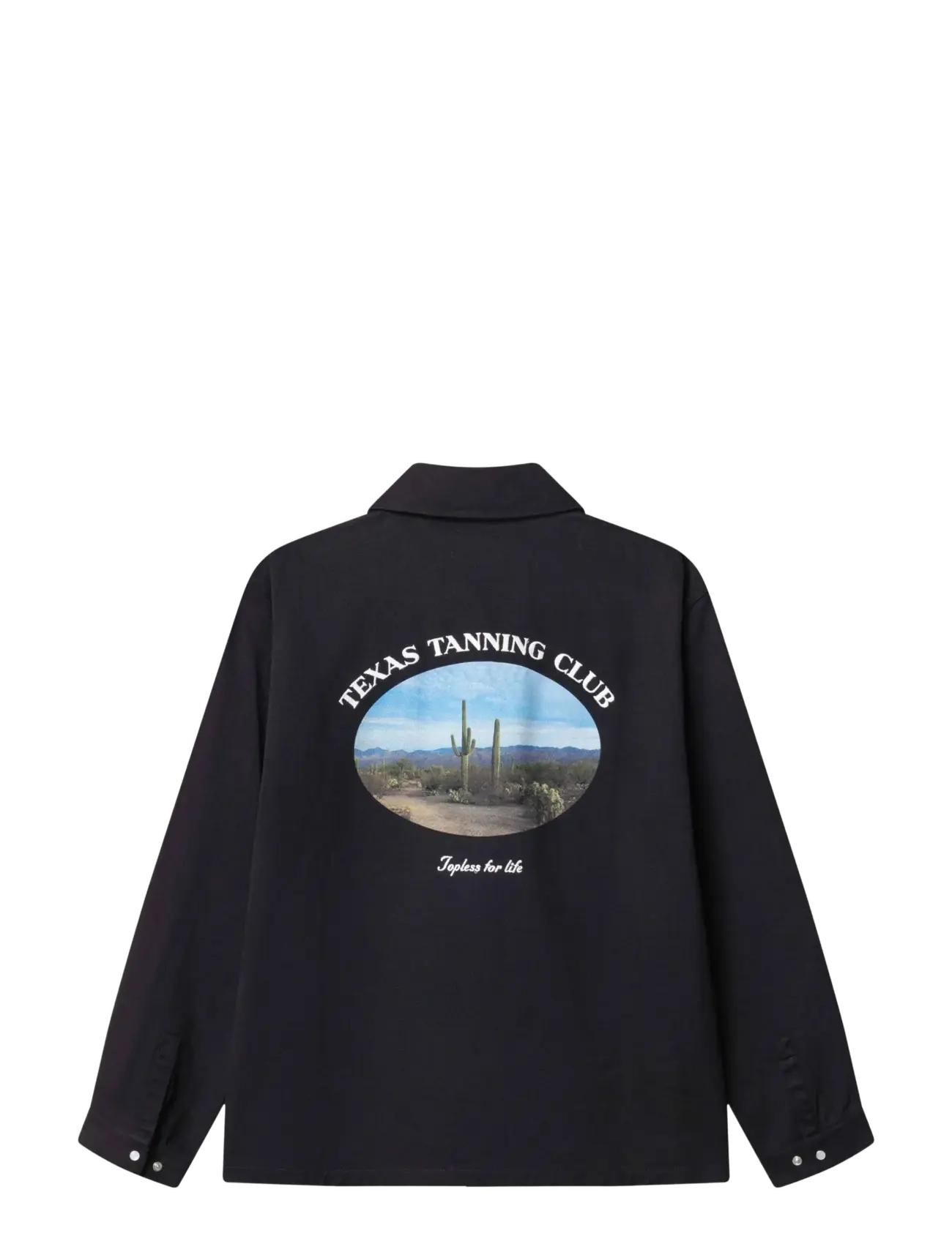 Nikben - TEXAS TANNING CLUB SHIRT BLK - overshirts - aged black - 1