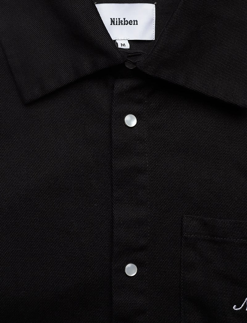 Nikben - TEXAS TANNING CLUB SHIRT BLK - overshirts - aged black - 2
