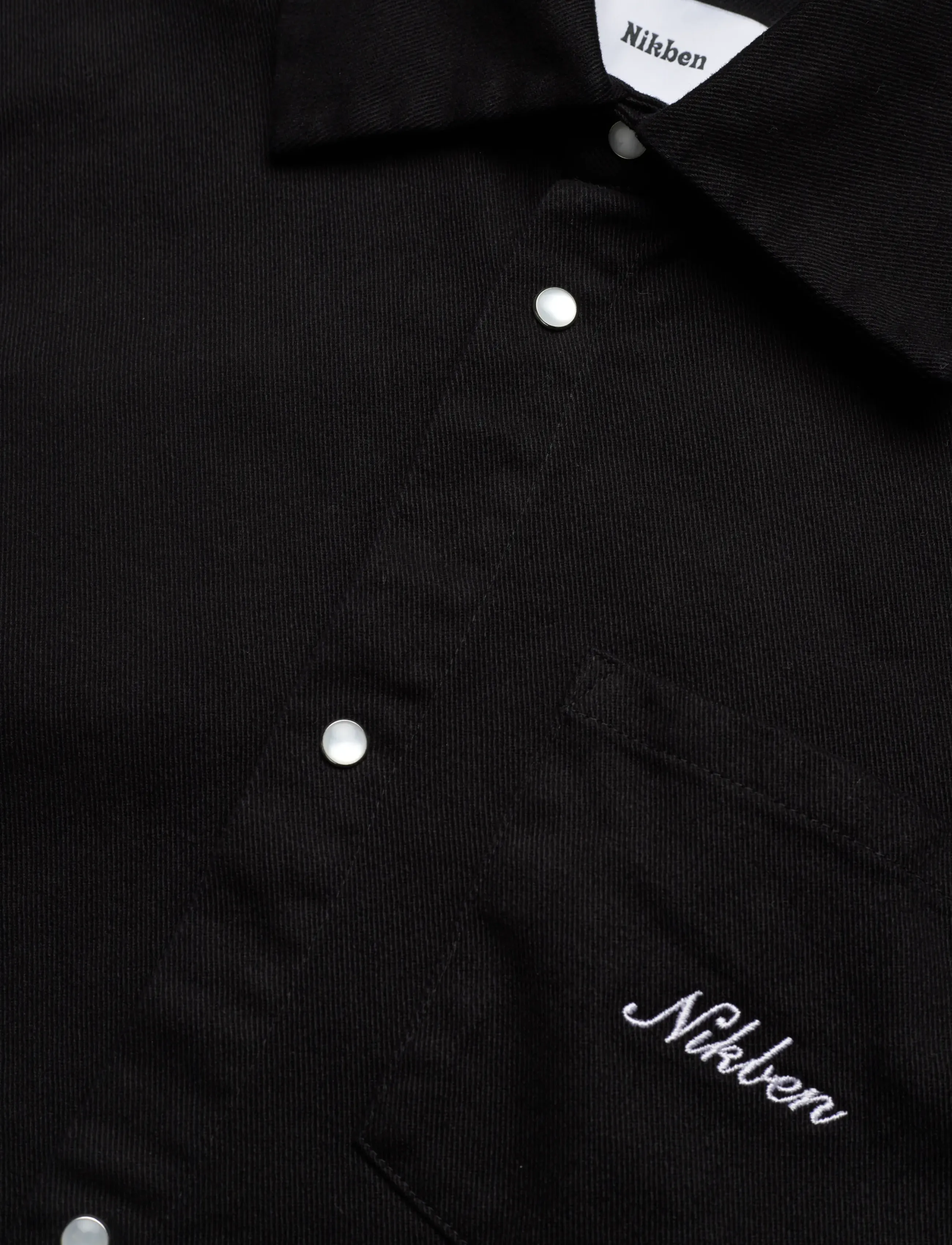 Nikben - TEXAS TANNING CLUB SHIRT BLK - overshirts - aged black - 3