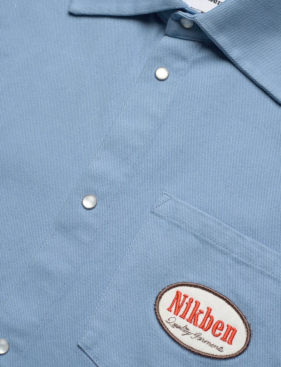 Nikben - SERVICE SHIRT - overshirts - work blue - 3