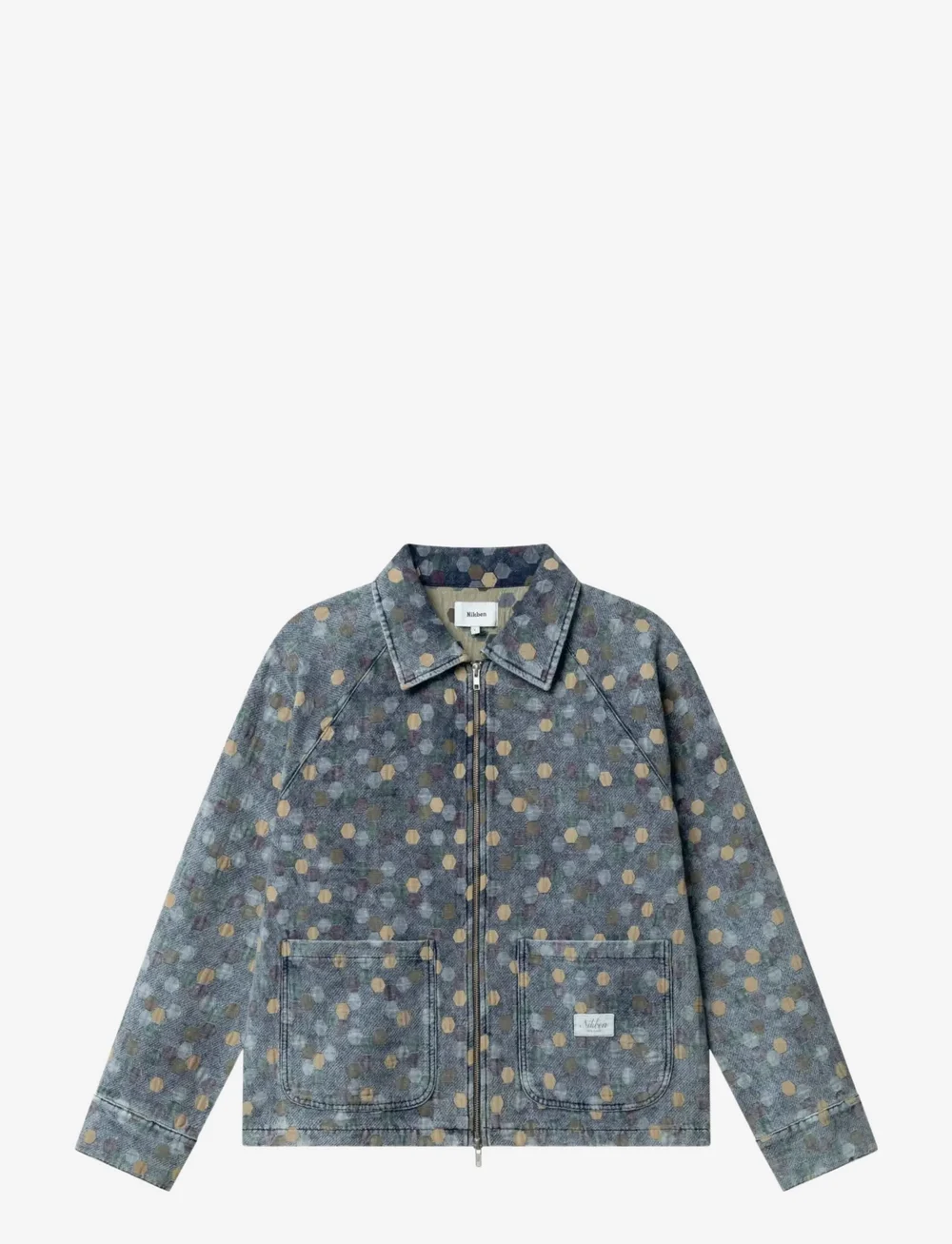 Nikben - PATCH JACQUARD JACKET - uforede denimjakker - denim - 0