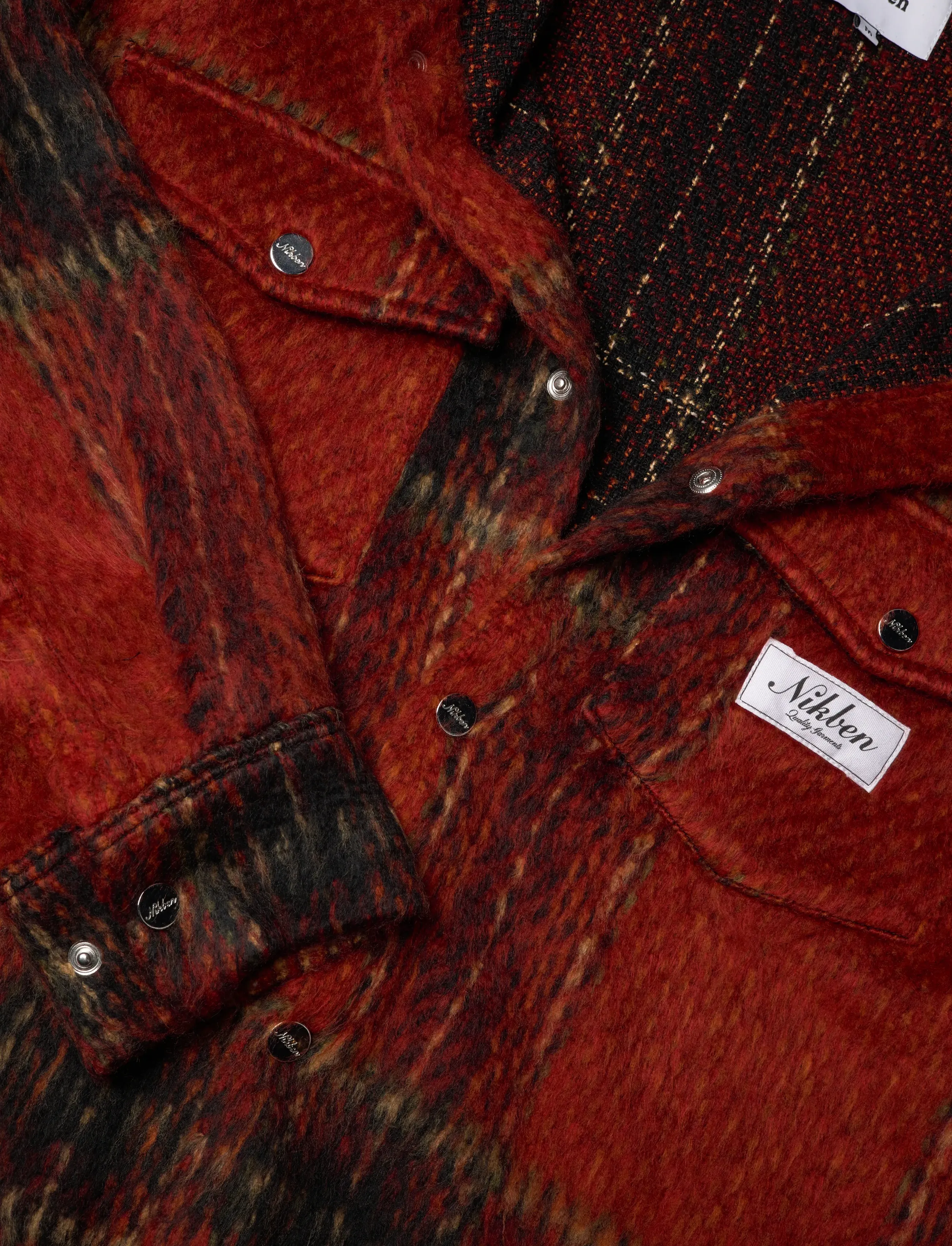 Nikben - AELINDIO SHIRT - overshirts - autumn red - 2