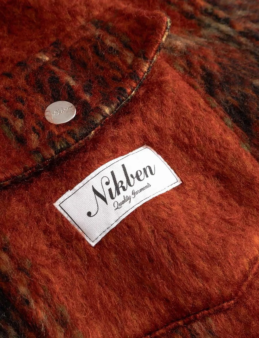 Nikben - AELINDIO SHIRT - overshirts - autumn red - 5