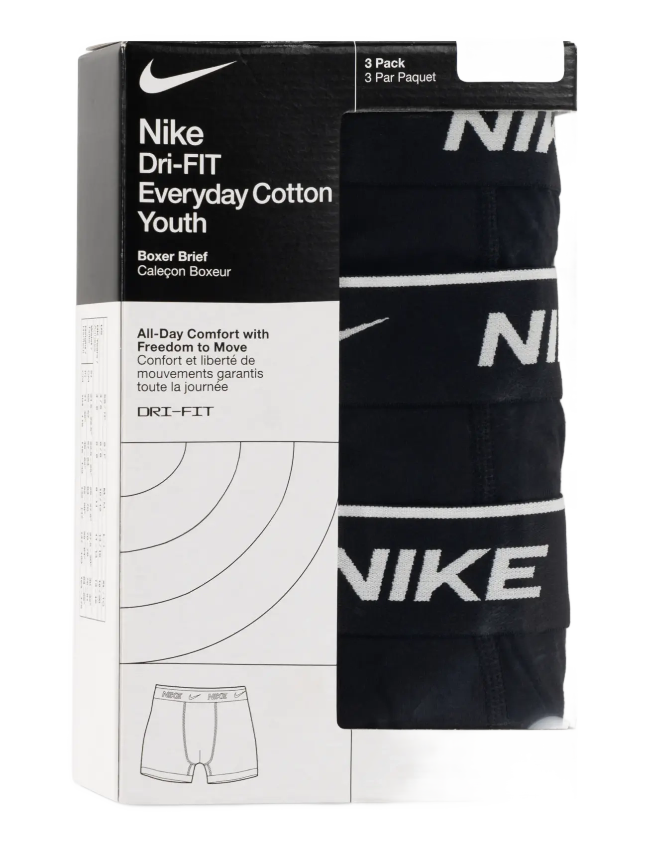 Nike - NHB NHB E DAY COTTON STRETCH 3 - unterhosen - black - 2