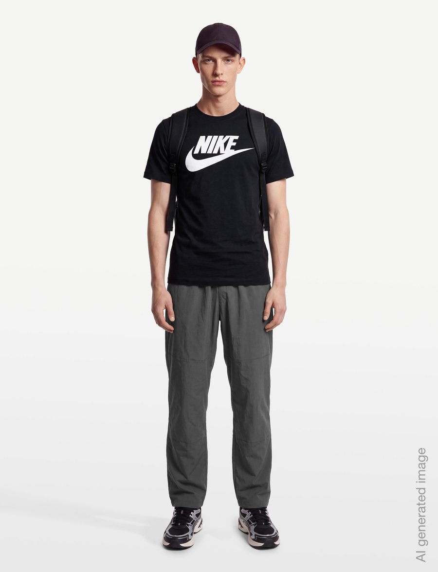 Nike - NIKE SPORTSWEAR TEE ICON FUTURA - t-shirts - black/white - 0