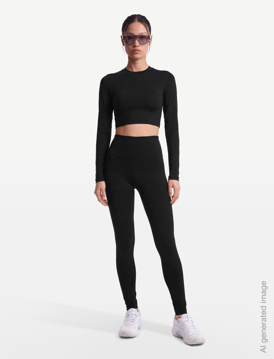 Nike - Nike Dri-Fit One High Waist Tight - tights - black/white - 0